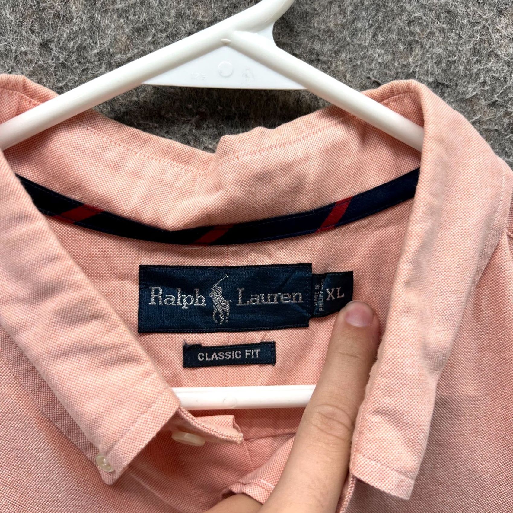 Polo Ralph Lauren VINTAGE Polo Ralph Lauren Shirt Mens XL Pink Button-Down OCBD VTG Classic Preppy Oxford OCBD Button-Up Collared Long Sleeve Fashion" Size US XL / EU 56 / 4 - 7 Thumbnail