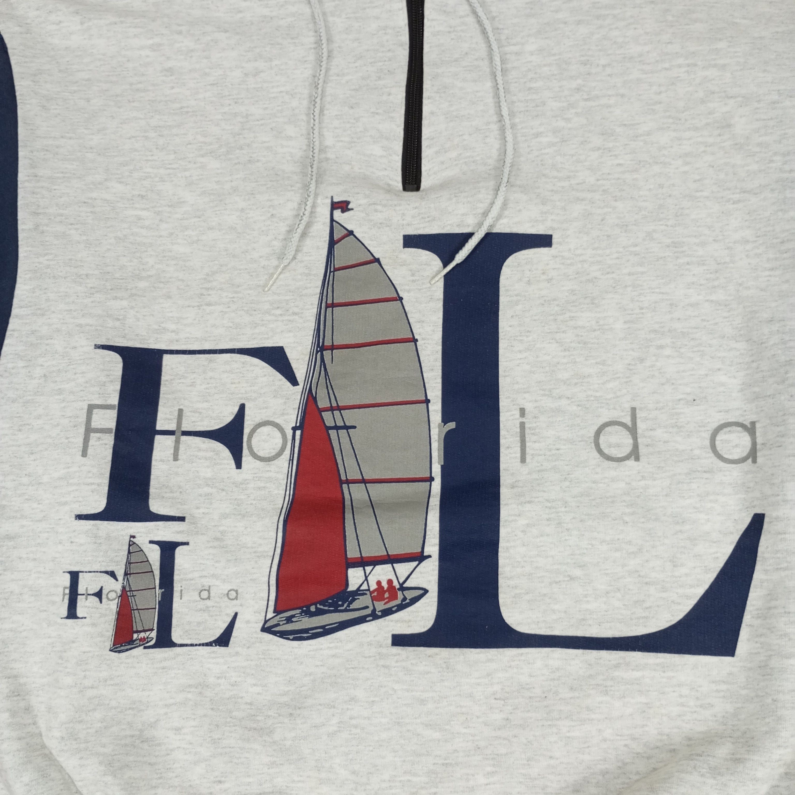 Vintage Florida Nice Design Vintage Half Zipper Sweatshirt Size US L / EU 52-54 / 3 - 2 Thumbnail