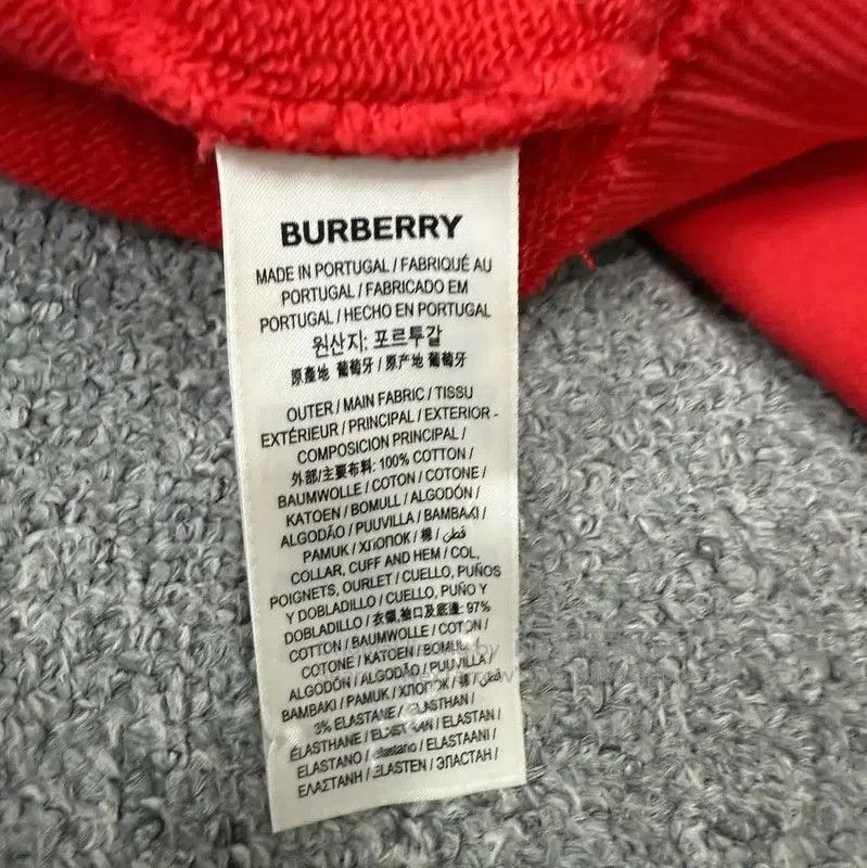 Burberry Burberry Men's Red Cotton Sweatshirt. Size US M / EU 48-50 / 2 - 4 Thumbnail