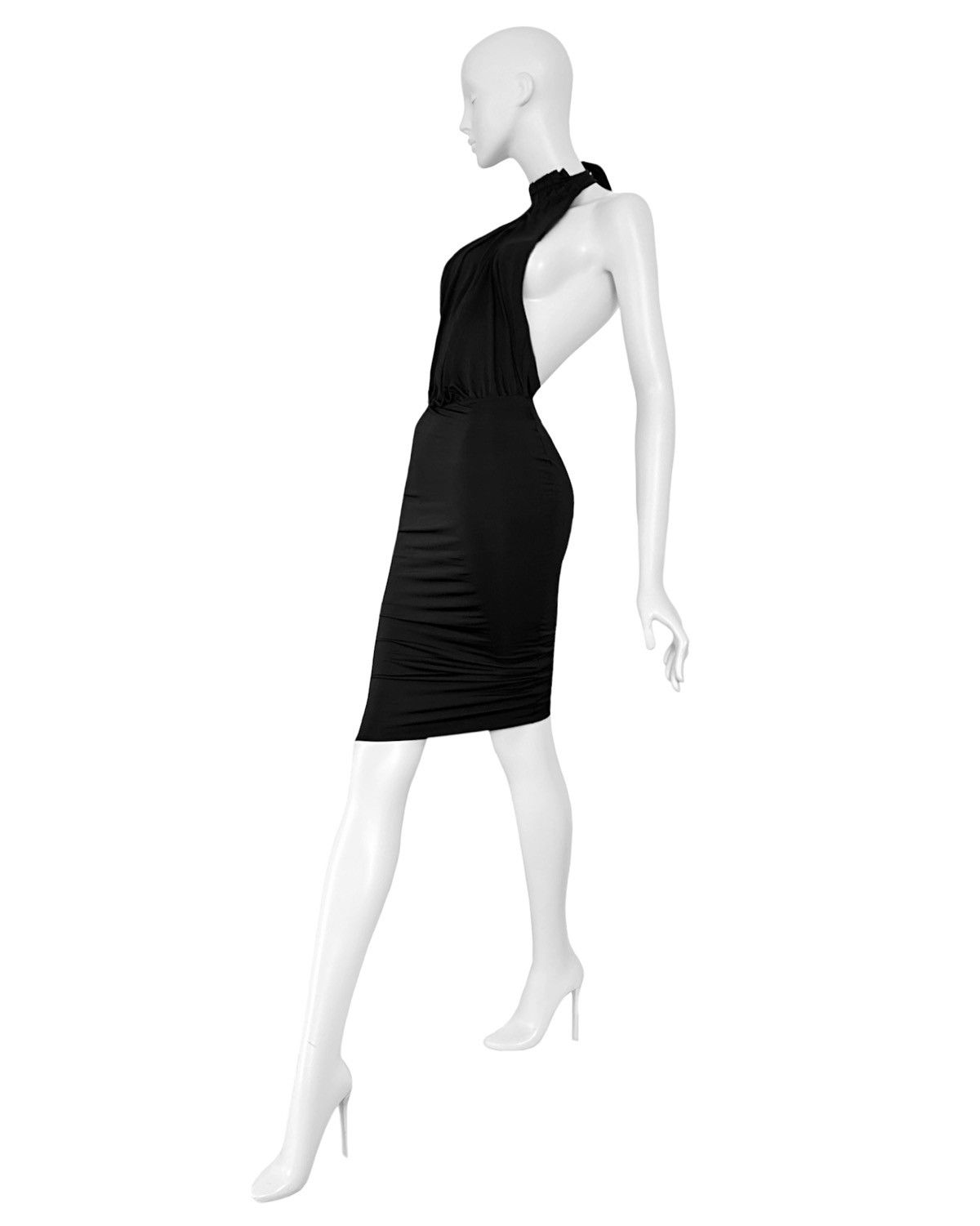 Gucci Runway Tom Ford for Gucci black open-back dress Size M / US 6-8 / IT 42-44 - 2 Thumbnail