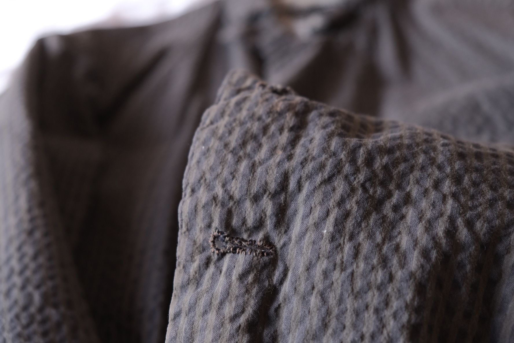 Geoffrey B. Small Geoffrey B Small 3 button peak lapel seersucker jacket Sz M Size 36R - 5 Thumbnail