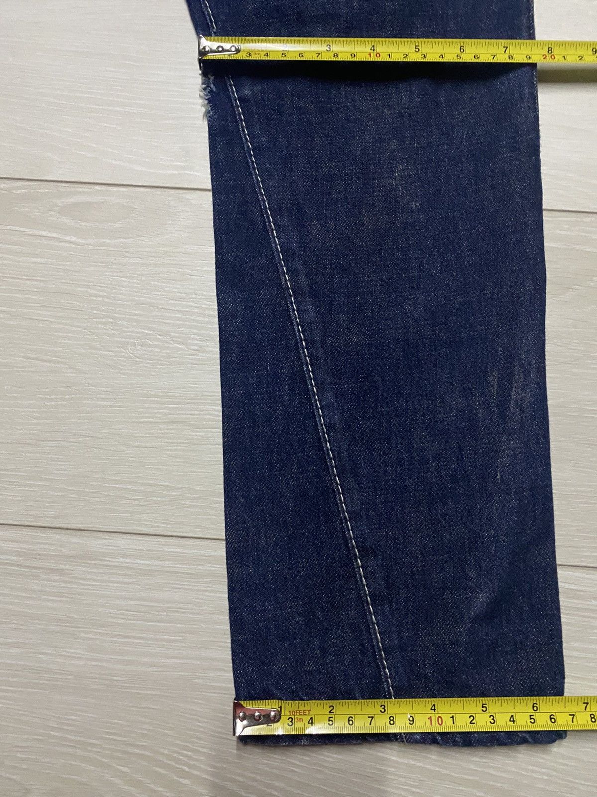 Issey Miyake Vintage Mili-mili Bush Pant Skinny Denim Size US 33 - 11 Thumbnail