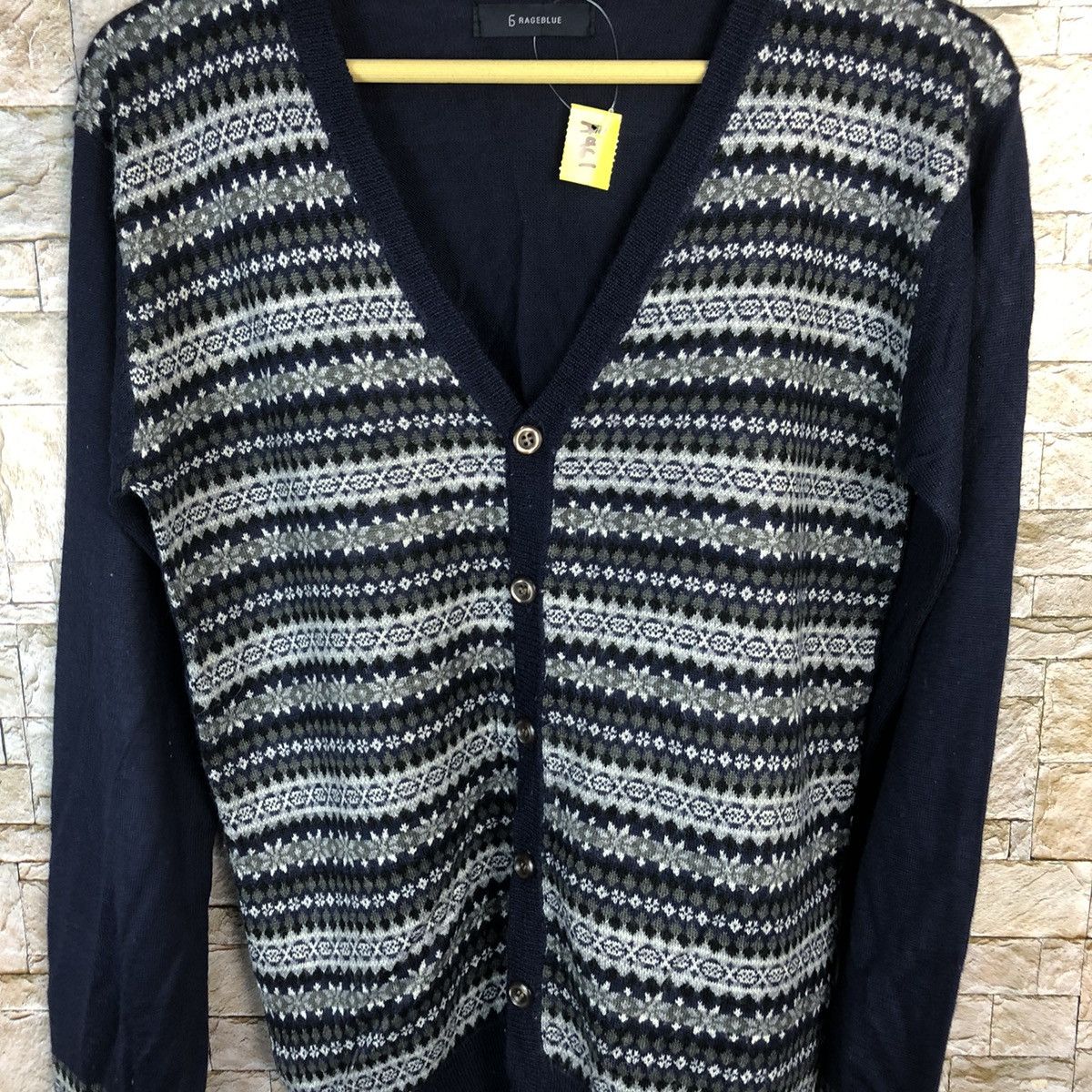 Other Rage Blue Dark Blue Cardigan knitwear #A461 Size US S / EU 44-46 / 1 - 5 Thumbnail