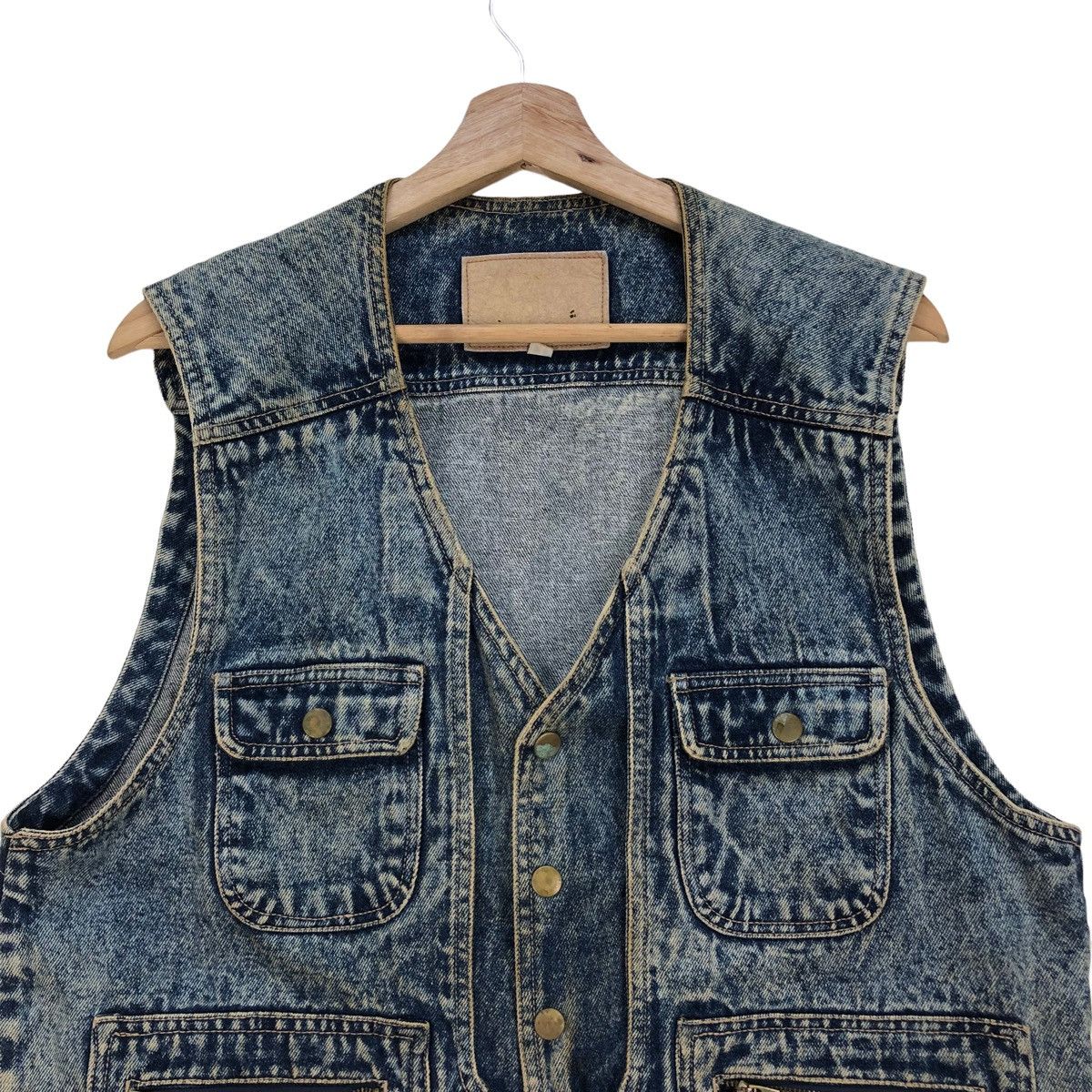 Japanese Brand Vintage Vest Denim Jacket Size US M / EU 48-50 / 2 - 2 Thumbnail