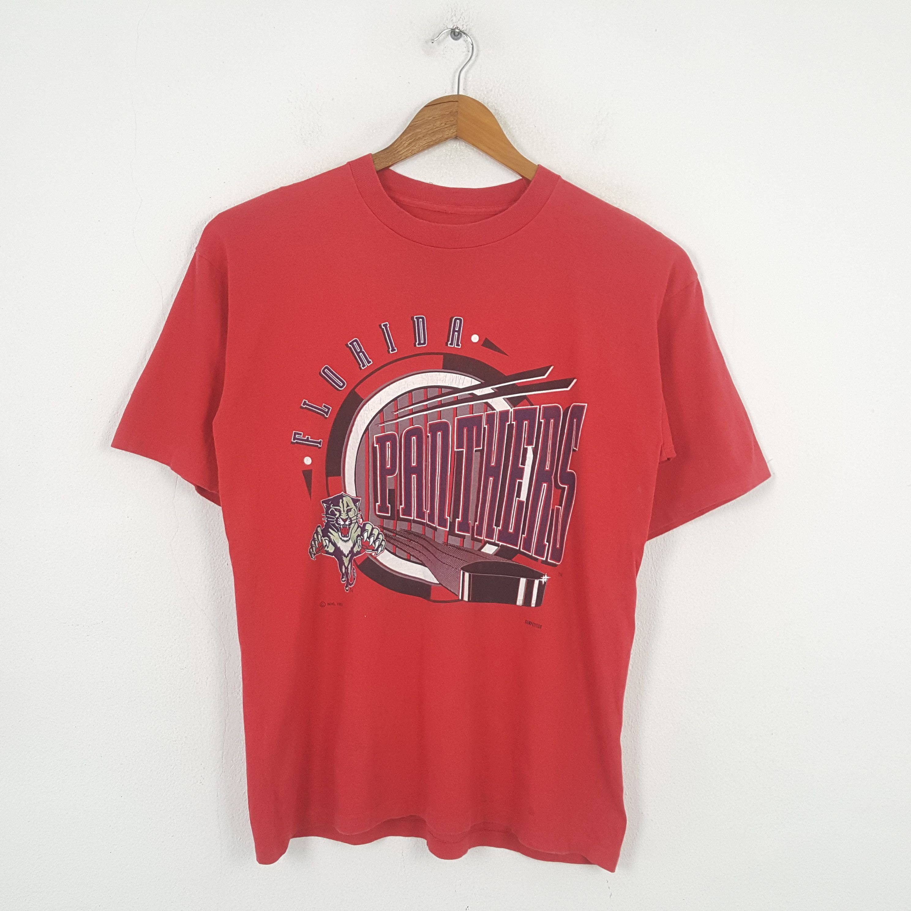 NHL × Vintage Vintage NHL Florida Panthers Team T-Shirt C276N65 Size US L / EU 52-54 / 3 - 1 Thumbnail
