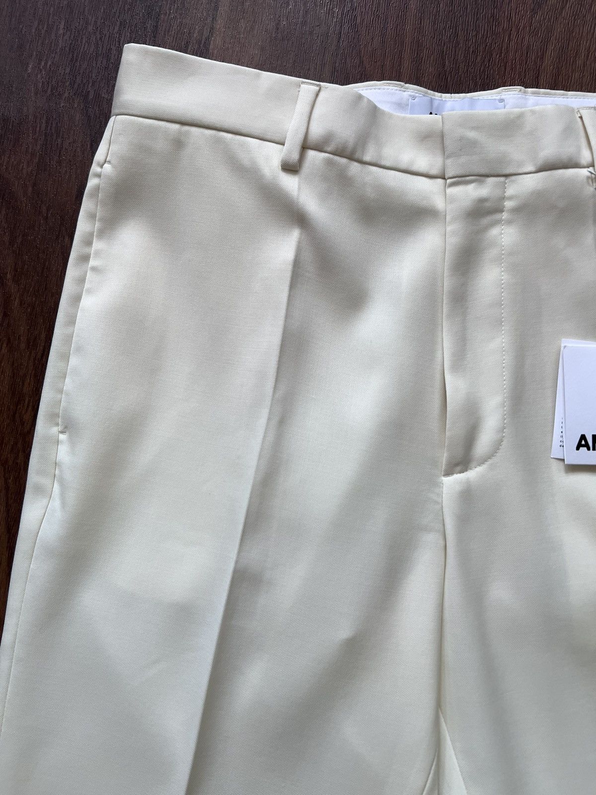 Ambush Design $1K ivory wool trousers/pants, IT50/US34, made in Italy Size US 34 / EU 50 - 3 Thumbnail