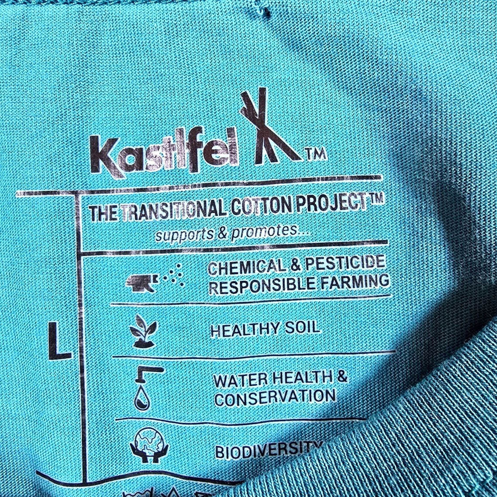 Vintage Kastlfel Top Womens Large Blue Crew Neck Long Sleeve Basic Capsule Casual Shirt Size L / US 10 / IT 46 - 4 Thumbnail
