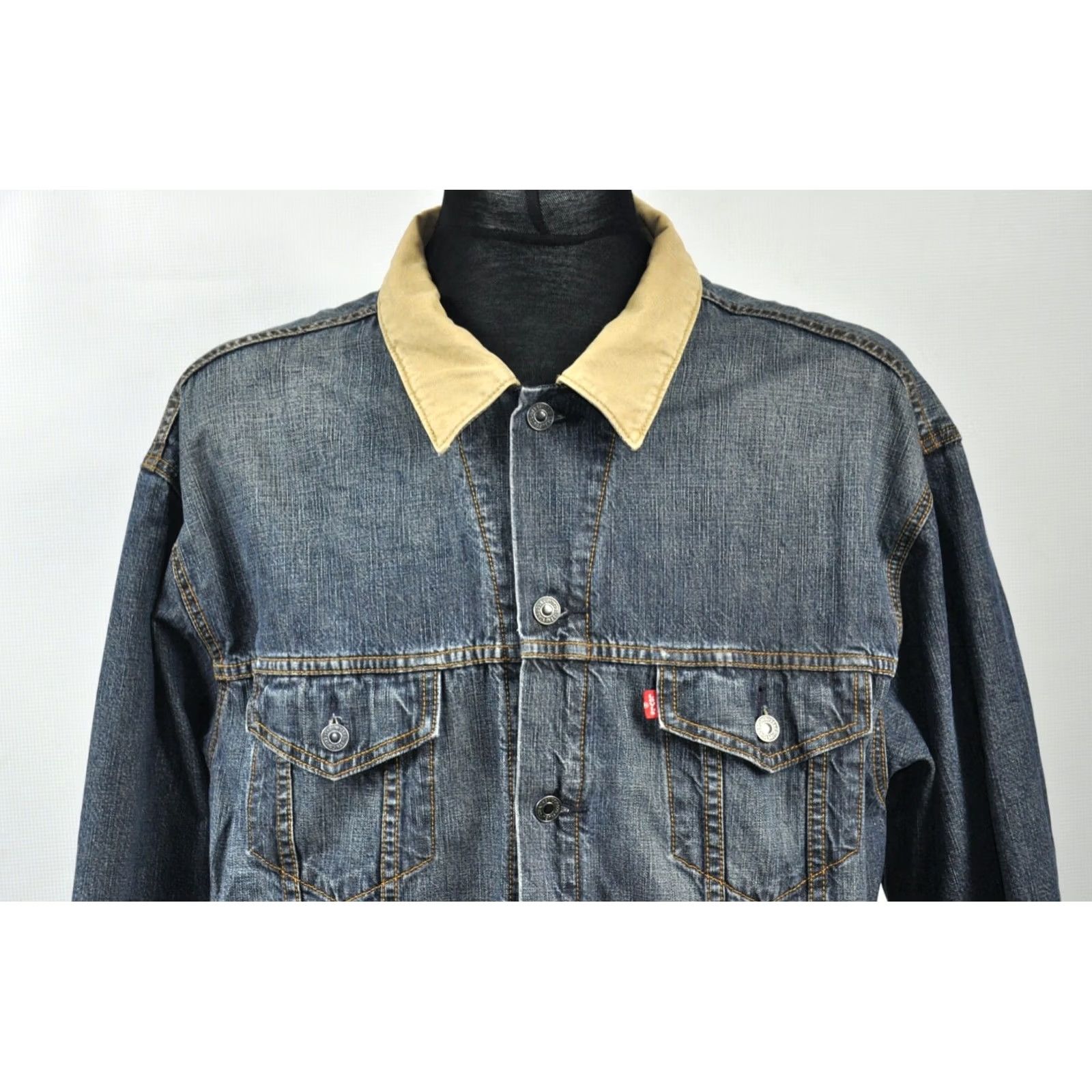 Levi's Levi's Jacket Denim 70518 XL Cotton Lined Vintage? No. 70518 XL Denim Jacket Men Large Blue Outdoor Casual 70518 XL Levi's Jeans Jacket Size US XL / EU 56 / 4 - 4 Thumbnail