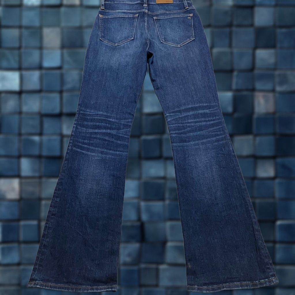 Madewell Madewell Jeans Blue Denim Dark Wash High Rise Flared 28 Regular 5-Pocket Mens Womens Size 28" / US 6 / IT 42 - 1 Thumbnail