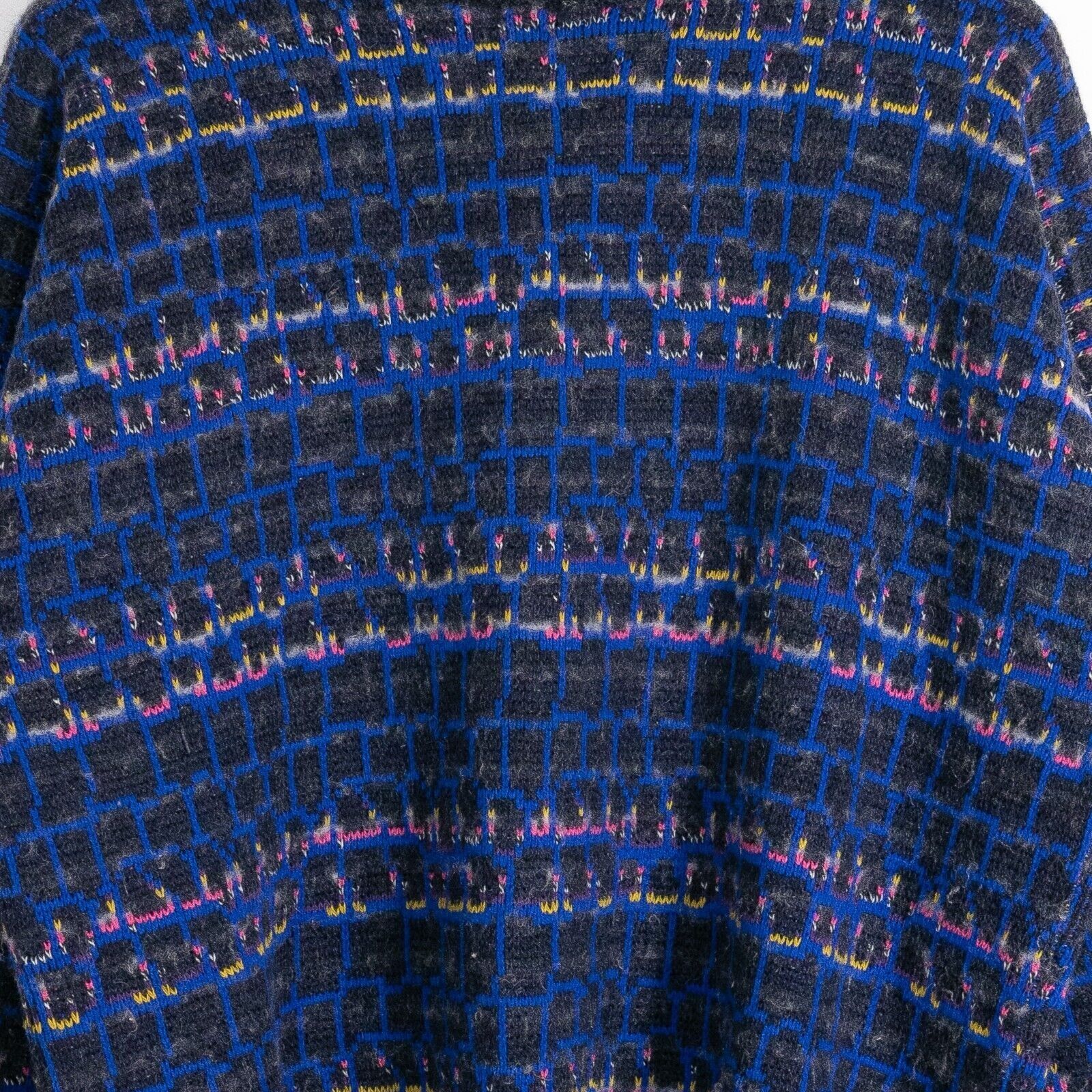 Vintage Vintage Italian Speckled Abstract Pattern Wool Sweater Large Size US L / EU 52-54 / 3 - 3 Thumbnail