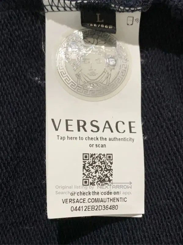 Versace Versace Men's Navy Zip-Up Hoodie . Size US L / EU 52-54 / 3 - 6 Thumbnail