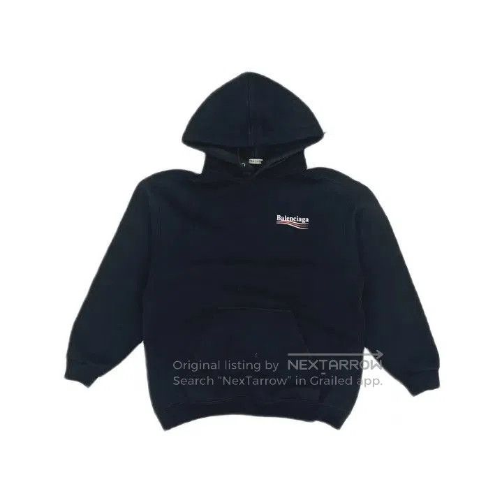 Balenciaga Balenciaga Political Campaign Logo Hoodie Black. Size US XS / EU 42 / 0 - 1 Thumbnail