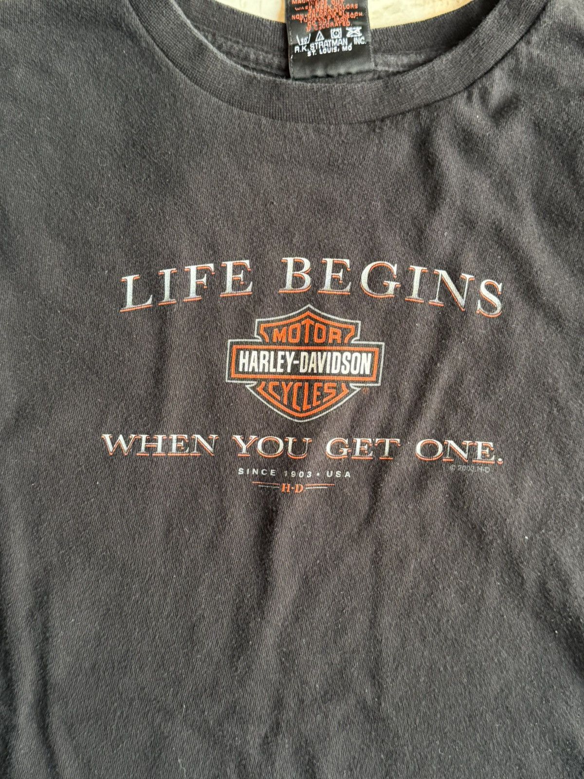 Harley Davidson Mens vintage Harley Davidson tee Size US L / EU 52-54 / 3 - 3 Thumbnail