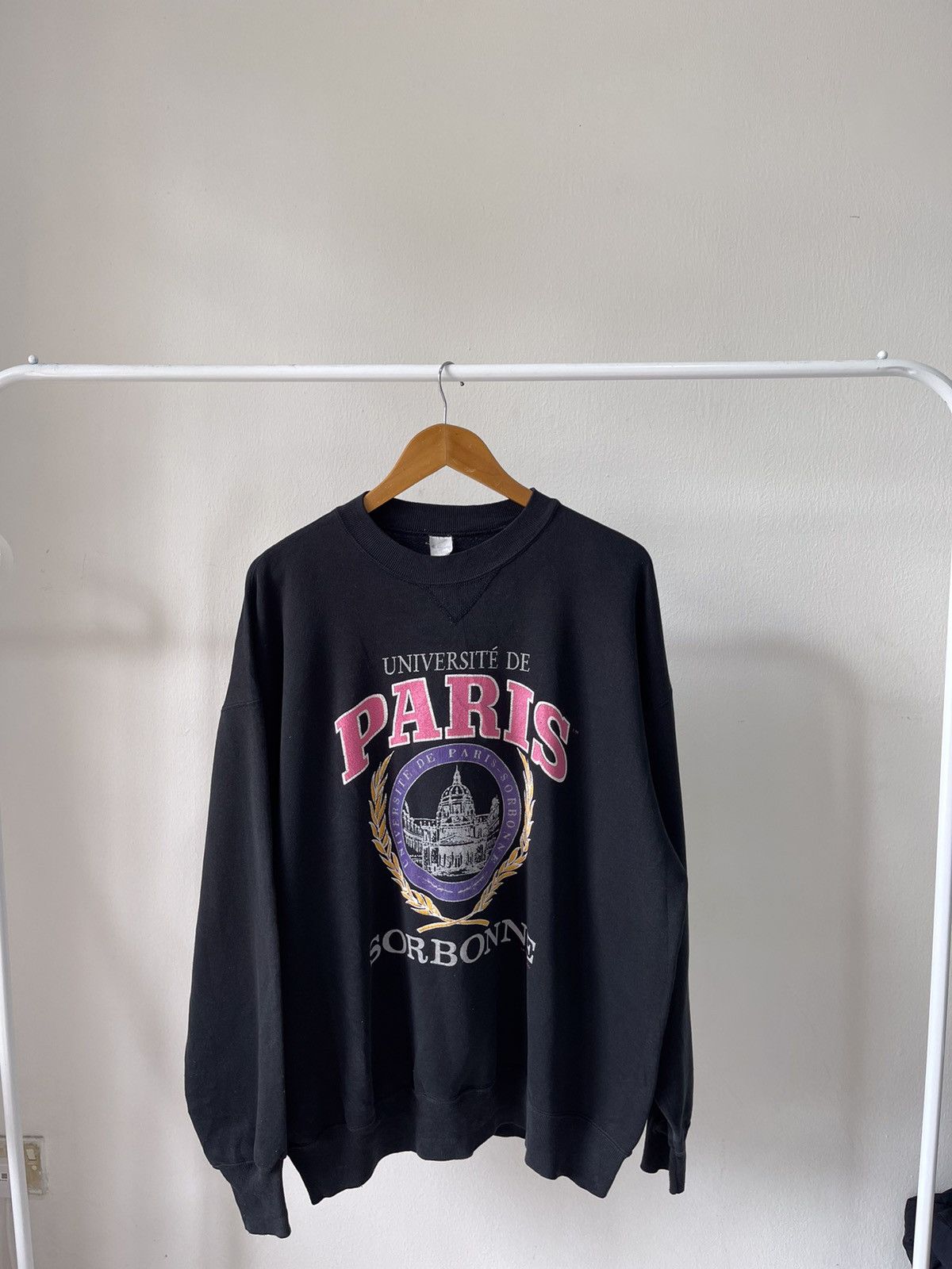 Champion × Vintage 1980s Champion Universite De Paris Sorbonne Sweatshirt Size US XL / EU 56 / 4 - 6 Thumbnail