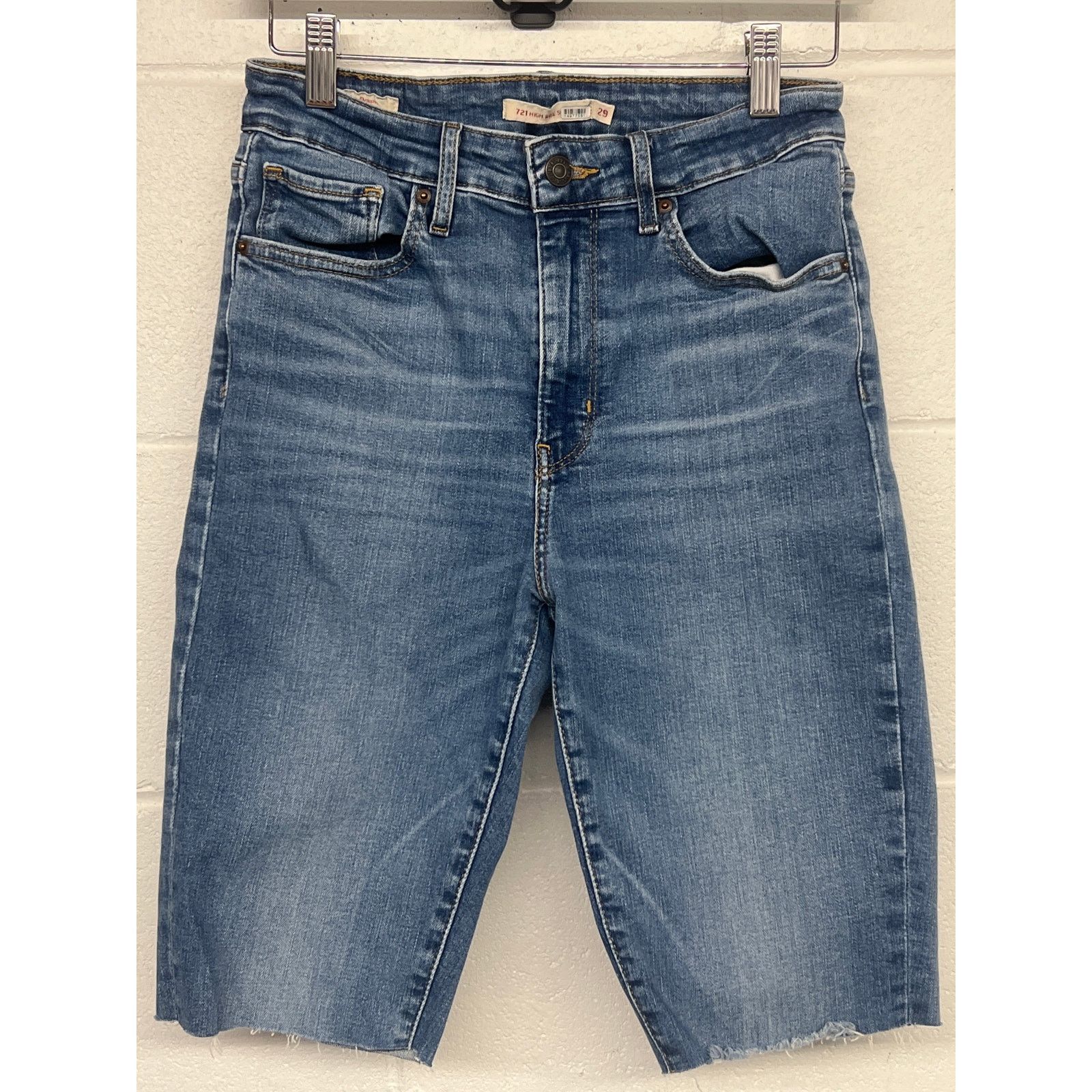 Levi's Levi’s 29 blue cut off Bermuda shorts medium wash Size 29" - 1 Thumbnail