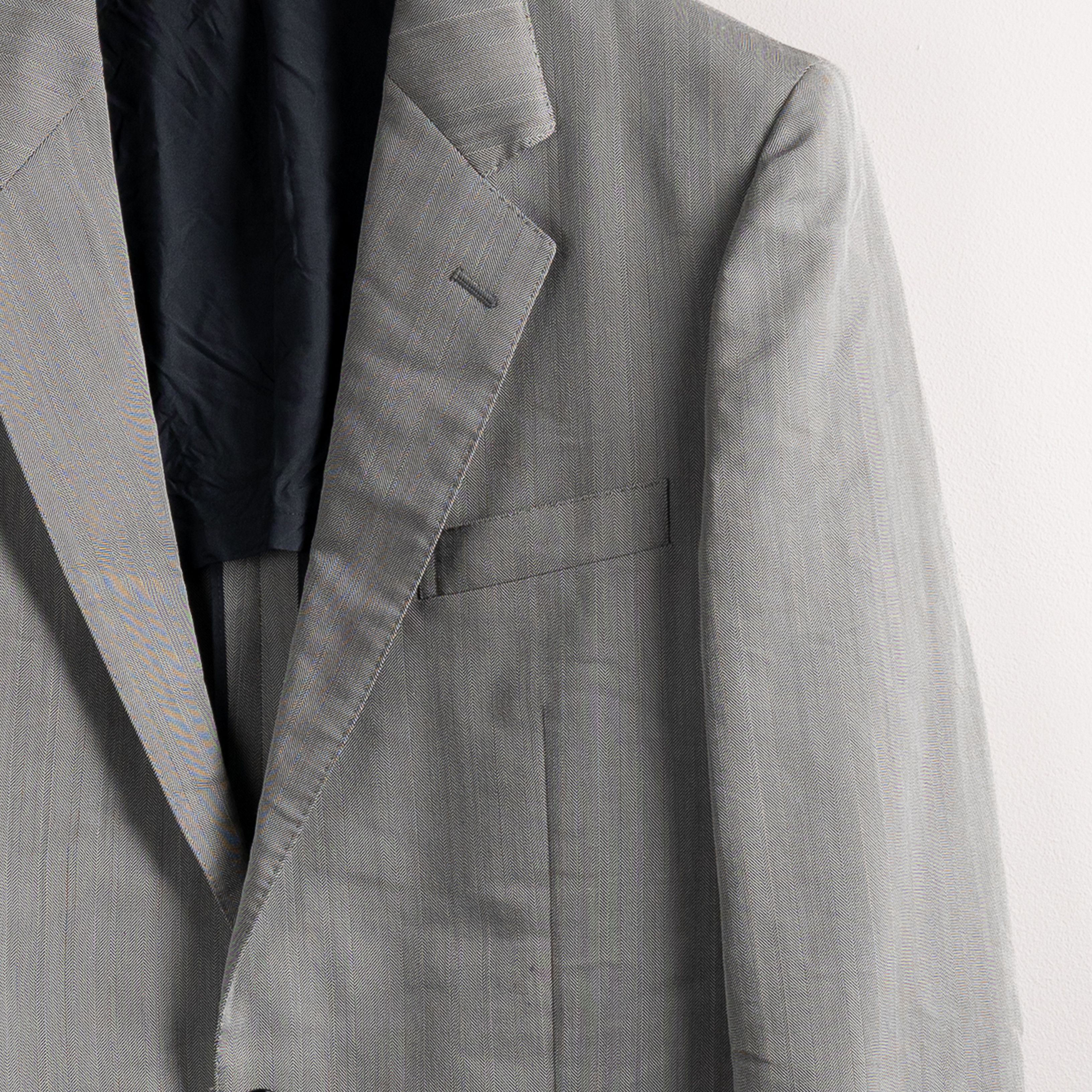 Comme des Garcons Homme Deux Comme Des Garcons Homme Deux SS08 Herringbone Stripe Blazer Size US L / EU 52-54 / 3 - 10 Thumbnail
