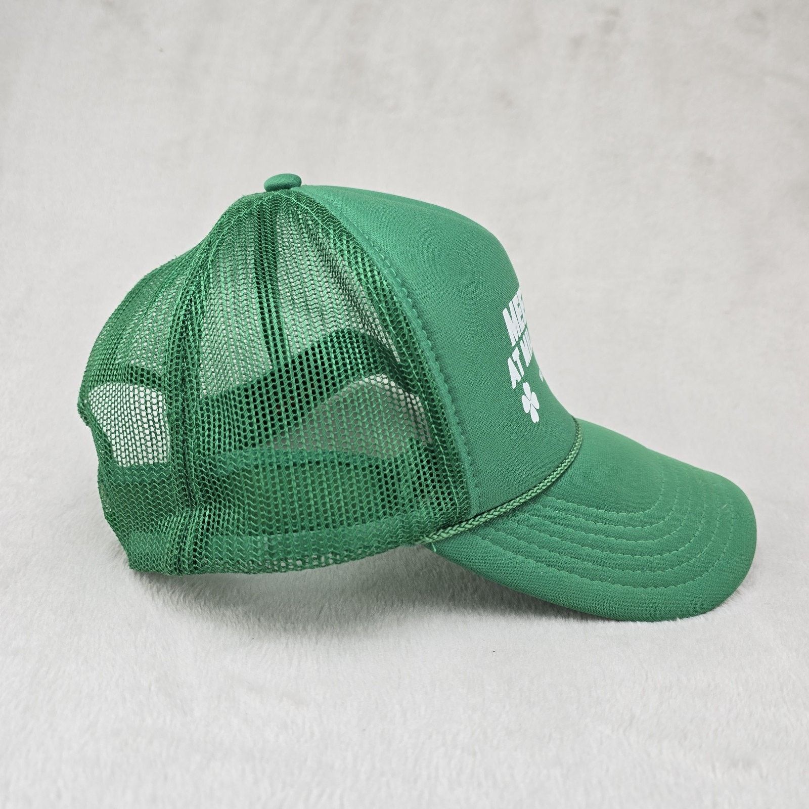 Otto Vintage Meet Me At Millennium Trucker Hat Y2K 90s Shamrock Size ONE SIZE - 4 Thumbnail