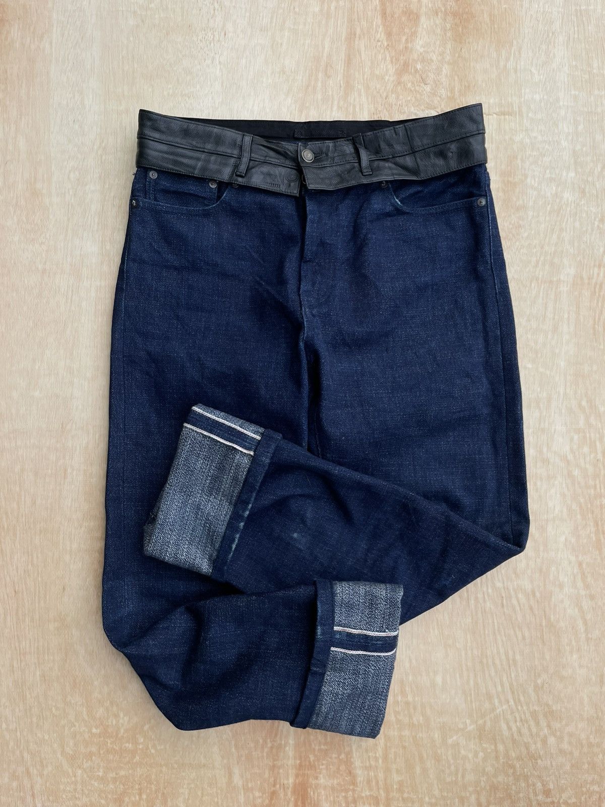 image of Miharayasuhiro Selvedge Denim Jeans in Blue, Men's (Size 34)