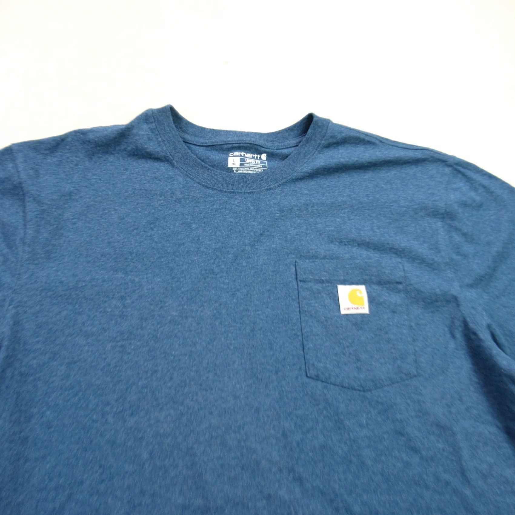 Carhartt Carhartt Shirt Mens Large Tall Short Sleeve Crew Neck Blue Lightweight Size US L / EU 52-54 / 3 - 3 Thumbnail