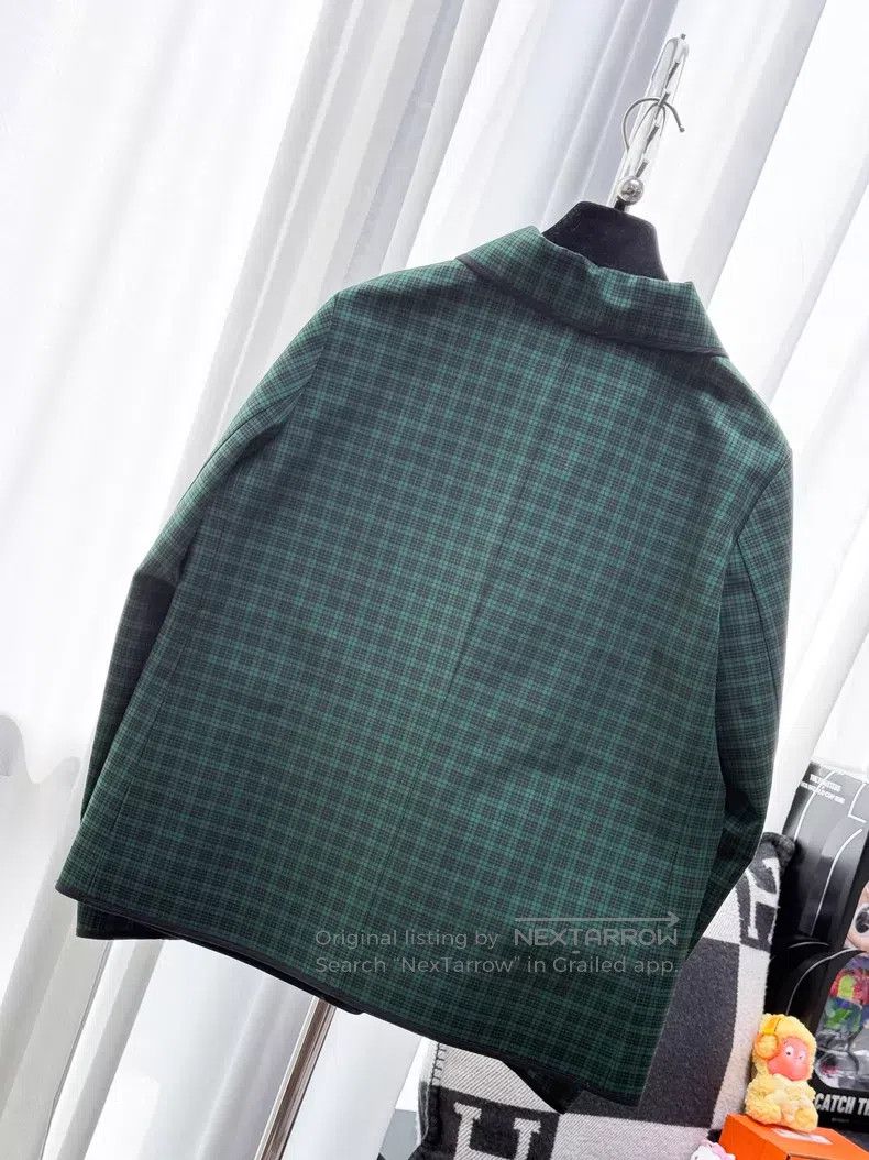 Dior Dior Black plaid lapel long-sleeved jacket Size XS / US 0-2 / IT 36-38 - 3 Thumbnail
