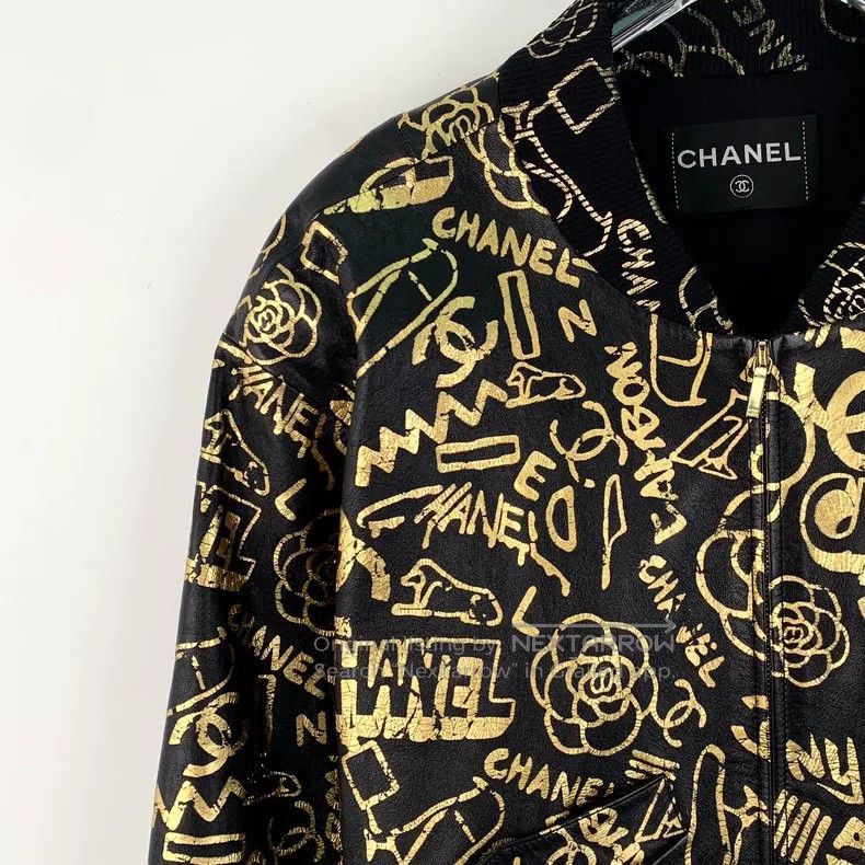 Chanel Chanel Egypt series black logo letter graffiti print stand Size XS / US 0-2 / IT 36-38 - 3 Thumbnail
