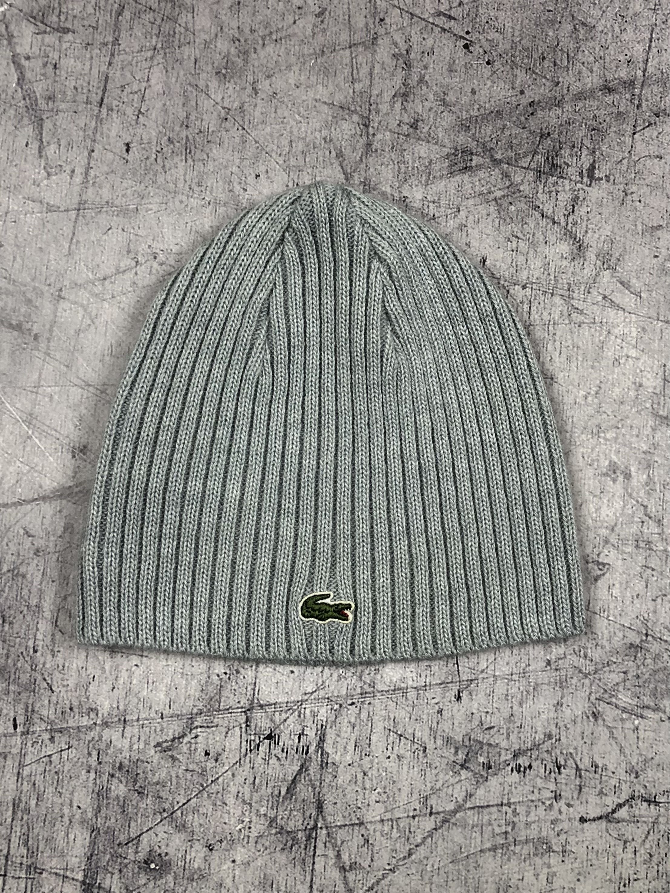 Lacoste Lacoste Crocodile Wool Acrylic Beanie Hat Size ONE SIZE - 1 Thumbnail