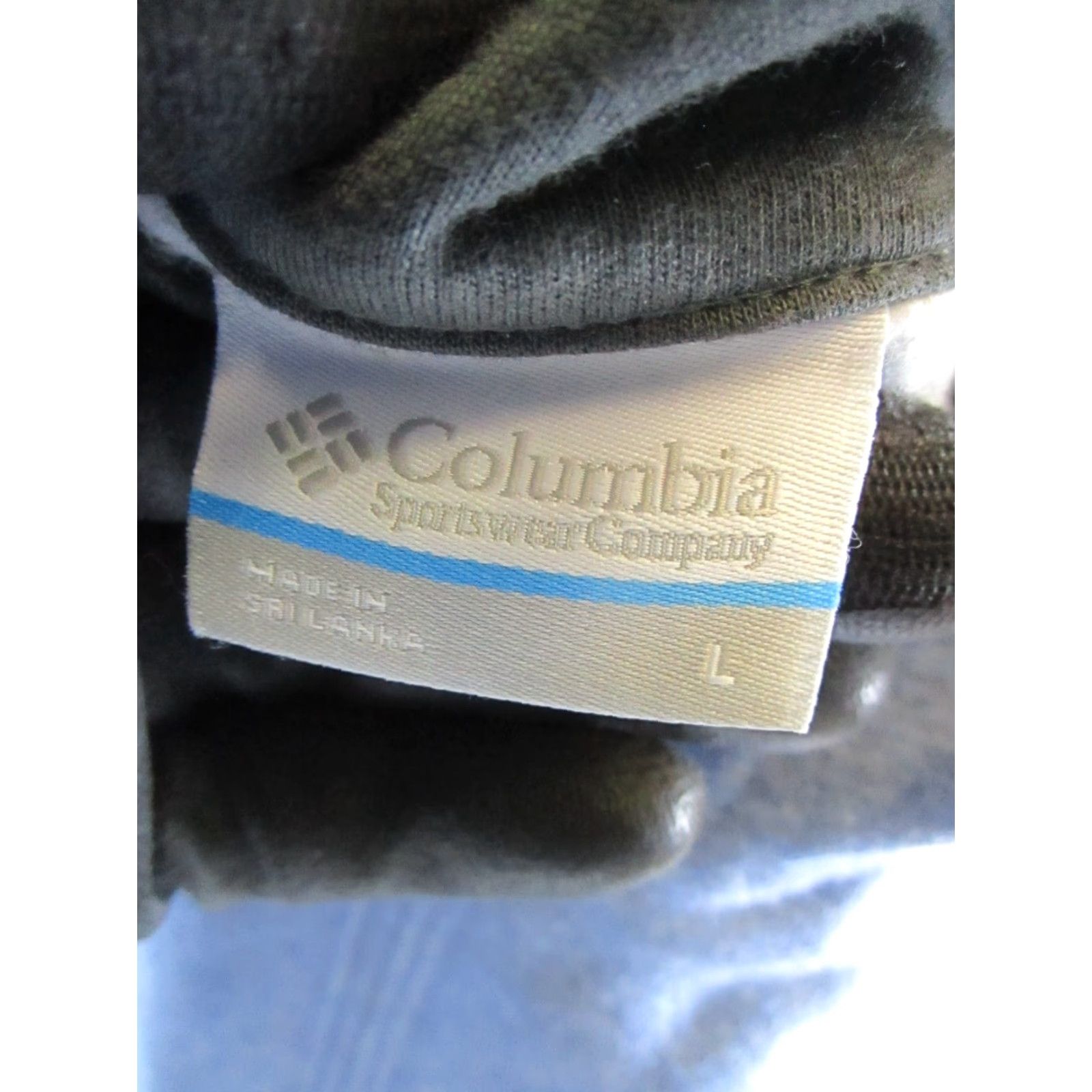 Vintage Columbia Sweater Mens Large Blue Mock Neck Pullover Fleece Cotton Half Zip Ski Hiking Golf Camp Union Casual Size US L / EU 52-54 / 3 - 3 Thumbnail