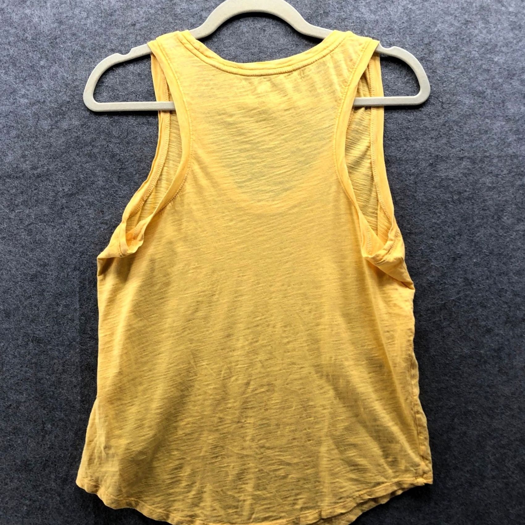 Gap Gap Slub Knit Scoop Neck Tank Top Womens Medium Yellow Cotton Lightweight Sleeveless Tank Top Size M / US 6-8 / IT 42-44 - 2 Thumbnail