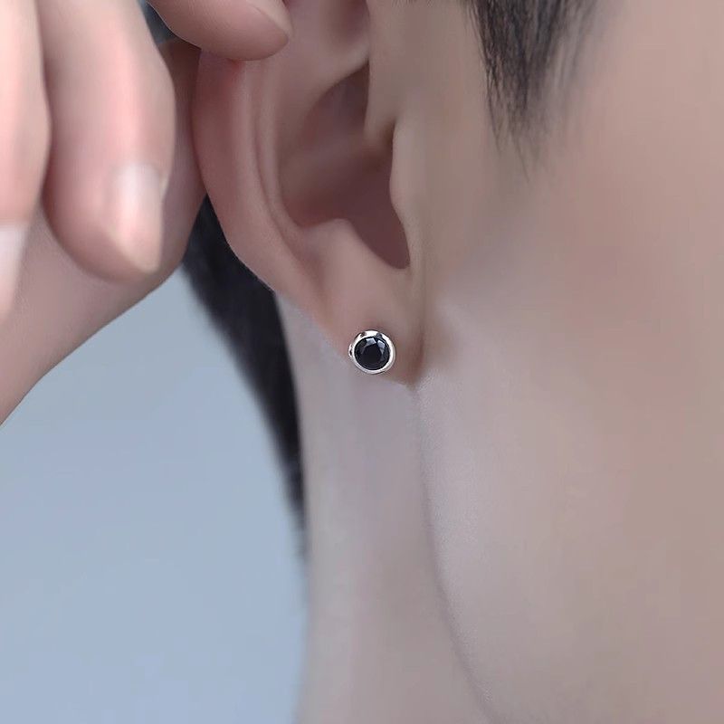 Jewelry × Sterling Silver New Design Earrings Gothic Punk One pairs Jewelry Spike Size ONE SIZE - 1 Thumbnail