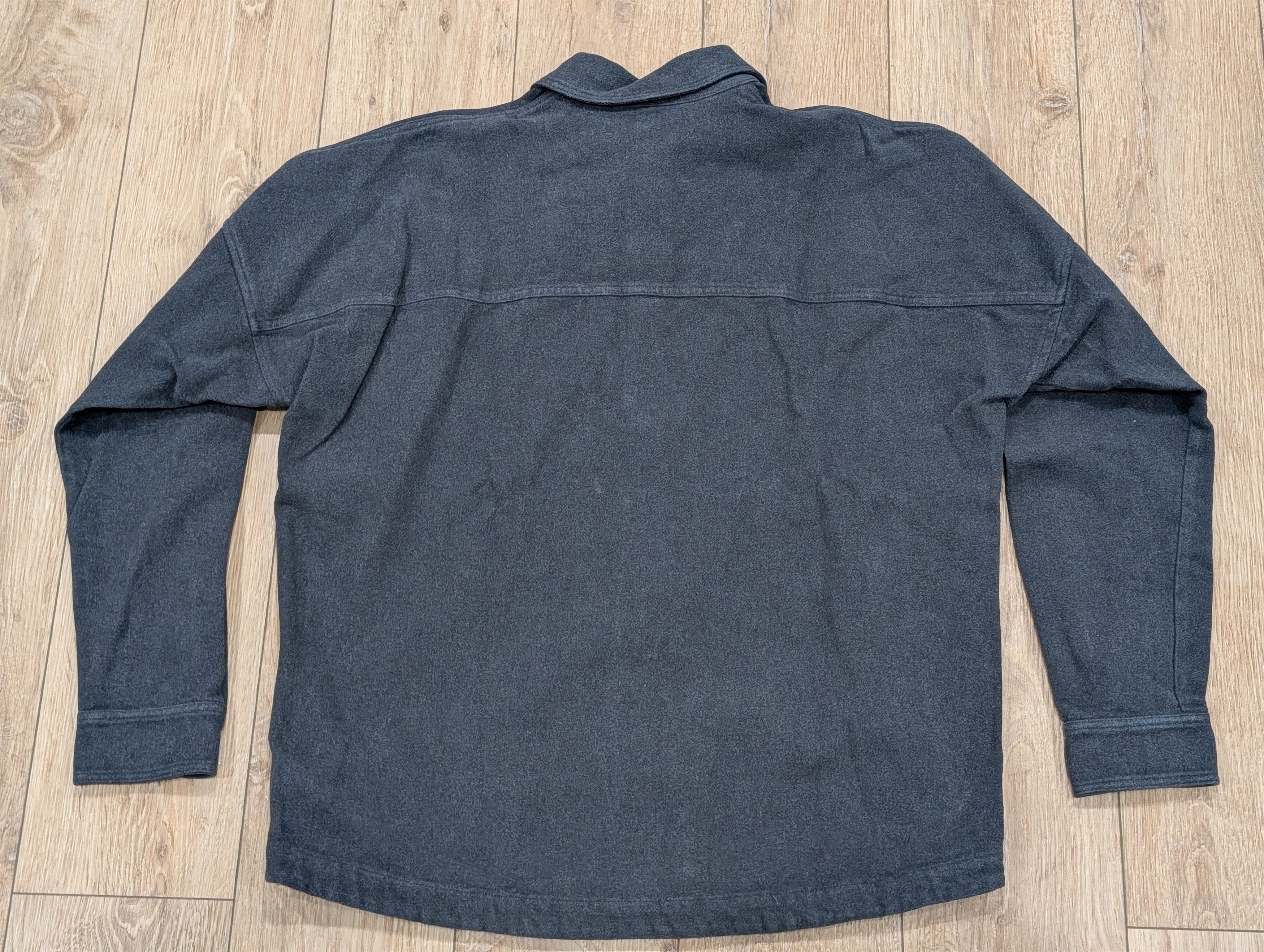 Palm Angels PALM ANGELS Logo Cotton Overshirt Anthracite 48 Size US M / EU 48-50 / 2 - 4 Thumbnail