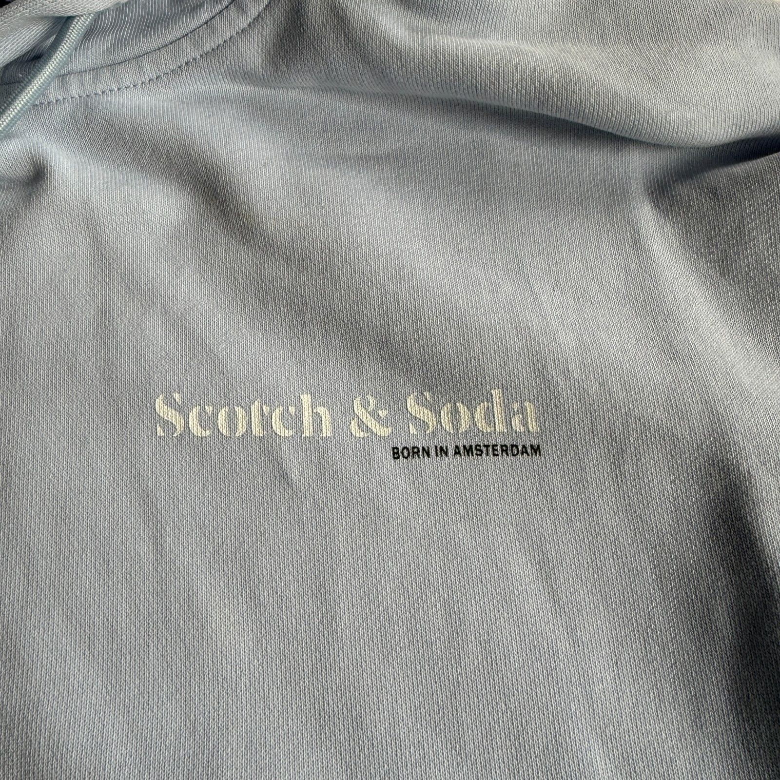 Scotch & Soda Scotch & Soda Light Blue Cotton Pullover Hoodie Size US M / EU 48-50 / 2 - 3 Thumbnail