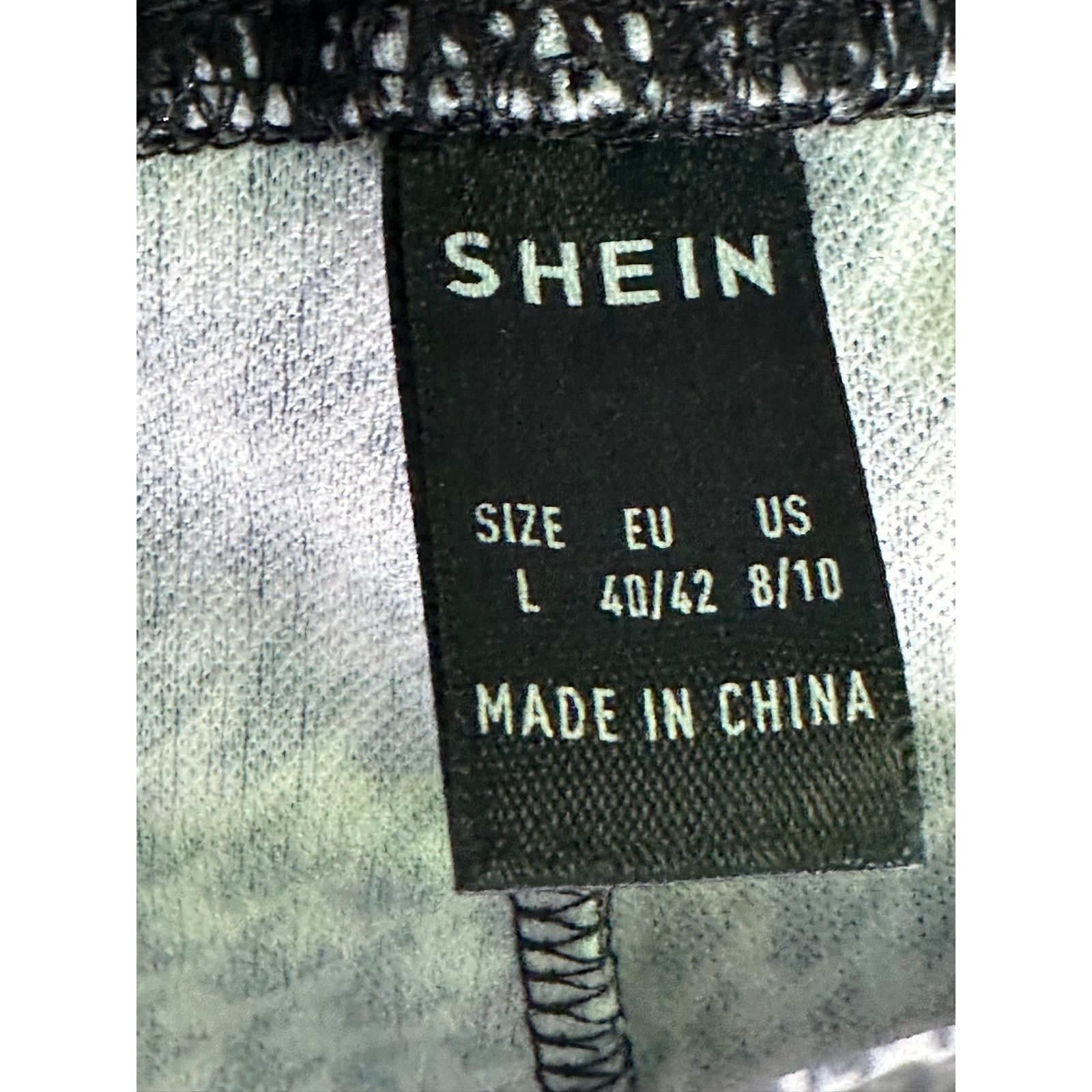 Shein Shein black white houndstooth pull on pants size Large Size 30" / US 8 / IT 44 - 3 Thumbnail
