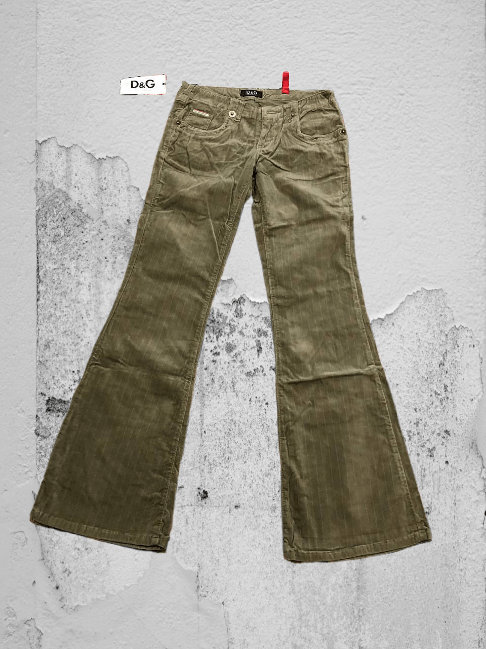 flared jeans D&G luxury Y2K logo Dolce&Gabbana