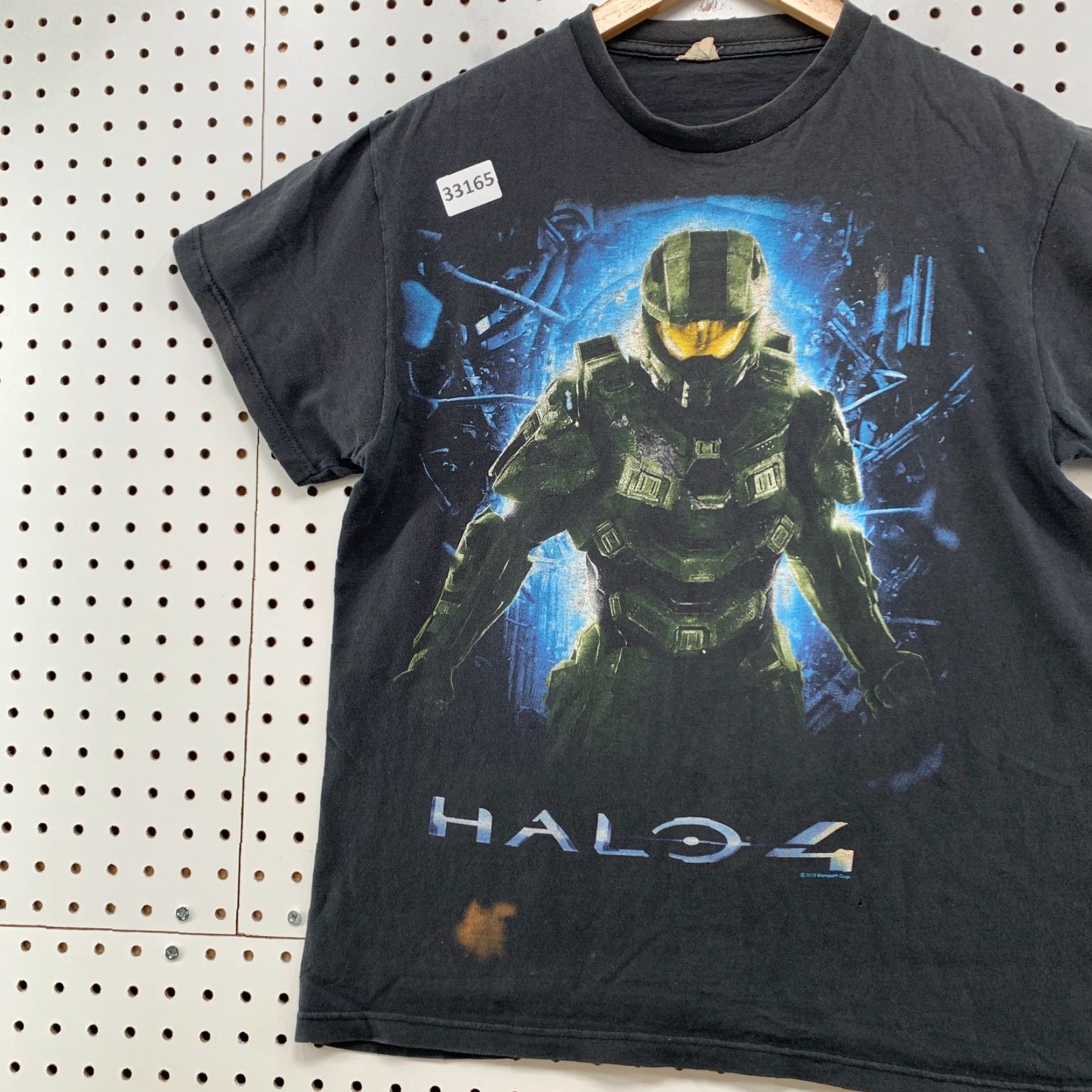 Halo Halo 4 Video Game Shirt Mens Small Black Distressed XBOX Short Sleeve 9.5x26 Size US S / EU 44-46 / 1 - 3 Thumbnail