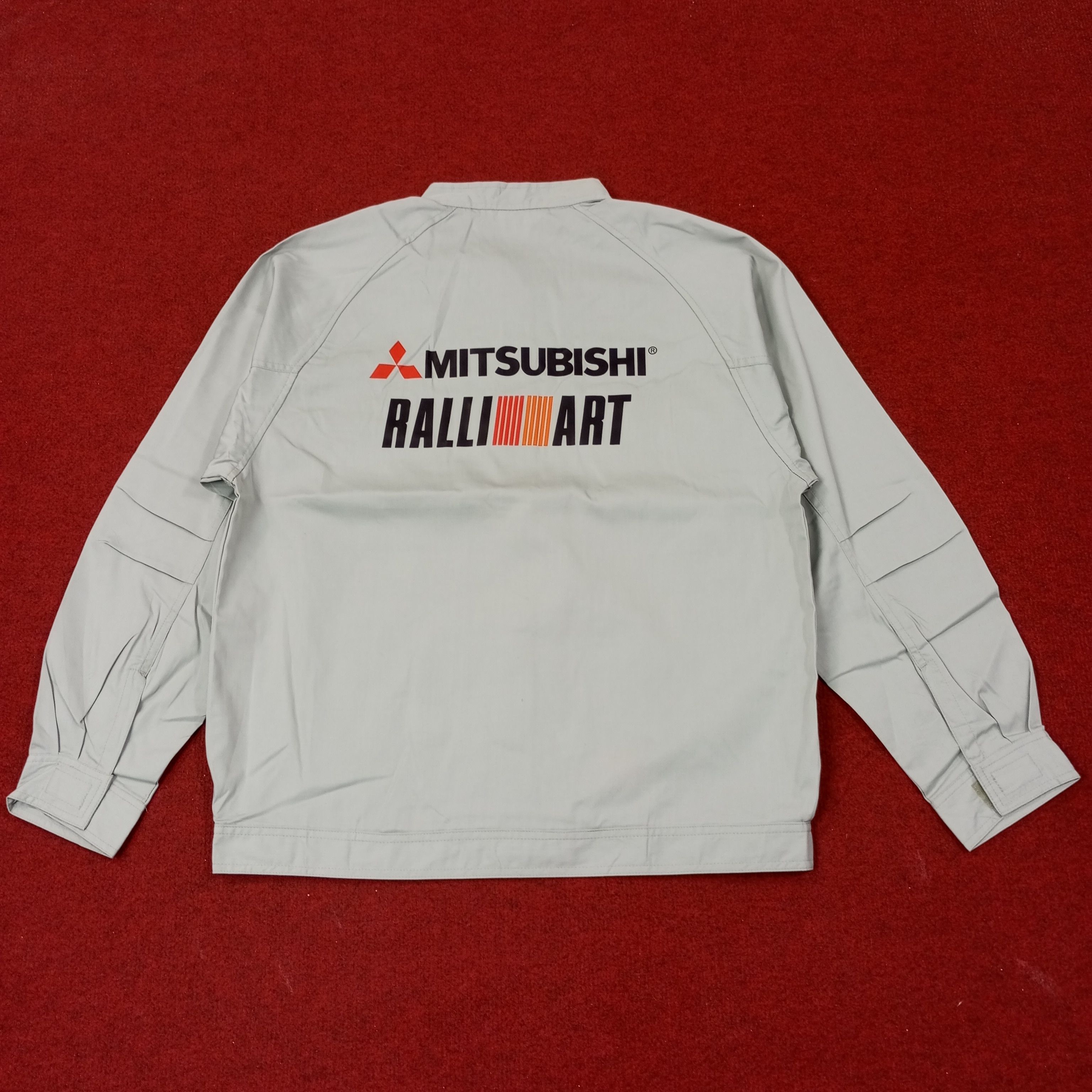 Vintage Mitsubishi Motorsports Workwear Custom Jacket c246n22 Size US M / EU 48-50 / 2 - 1 Thumbnail