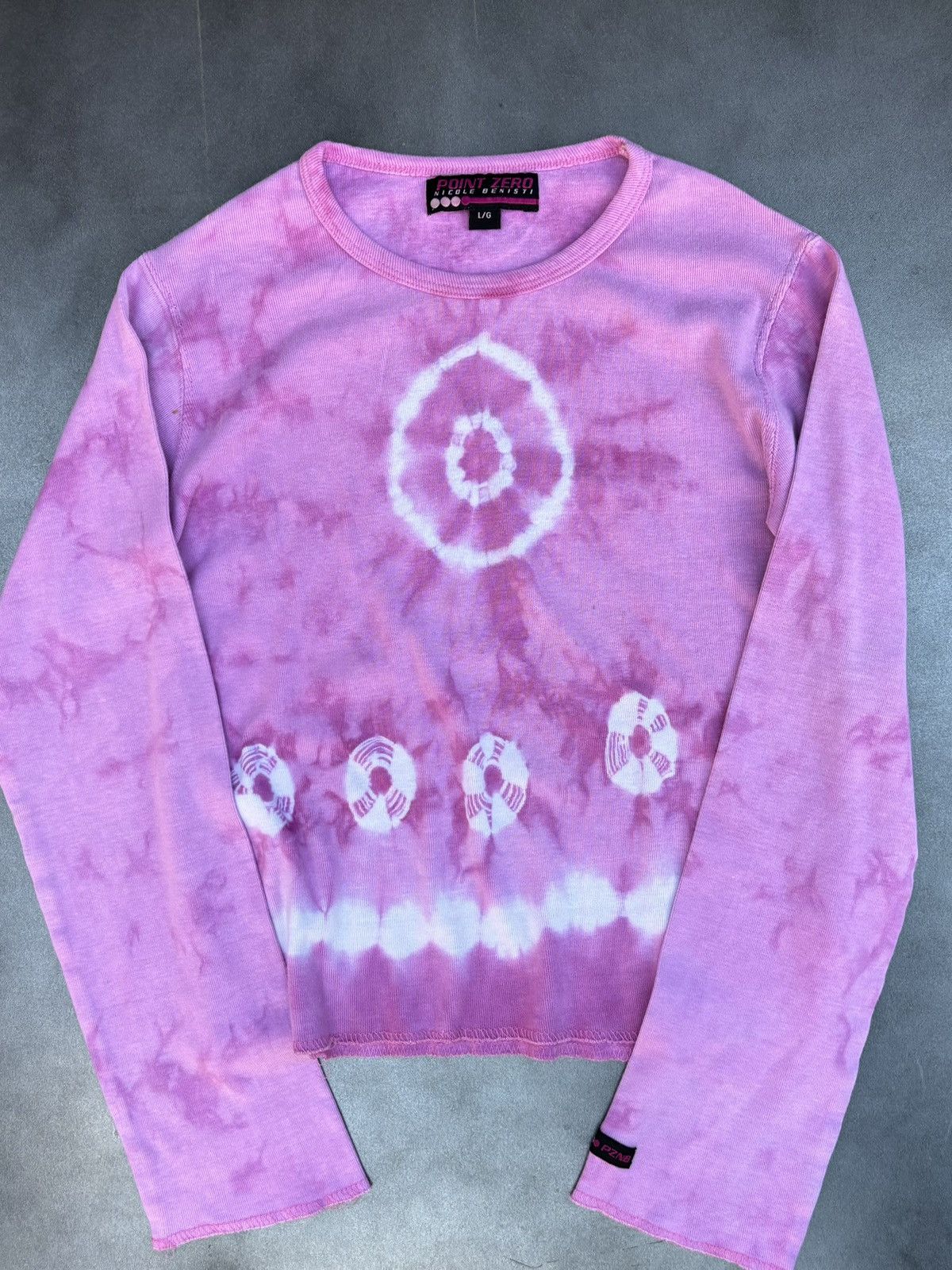 Other × Point Zero × Vintage Y2K Vintage Point Zero x Nicole Benisti Longsleeve Tie Dye Size XS / US 0-2 / IT 36-38 - 1 Thumbnail