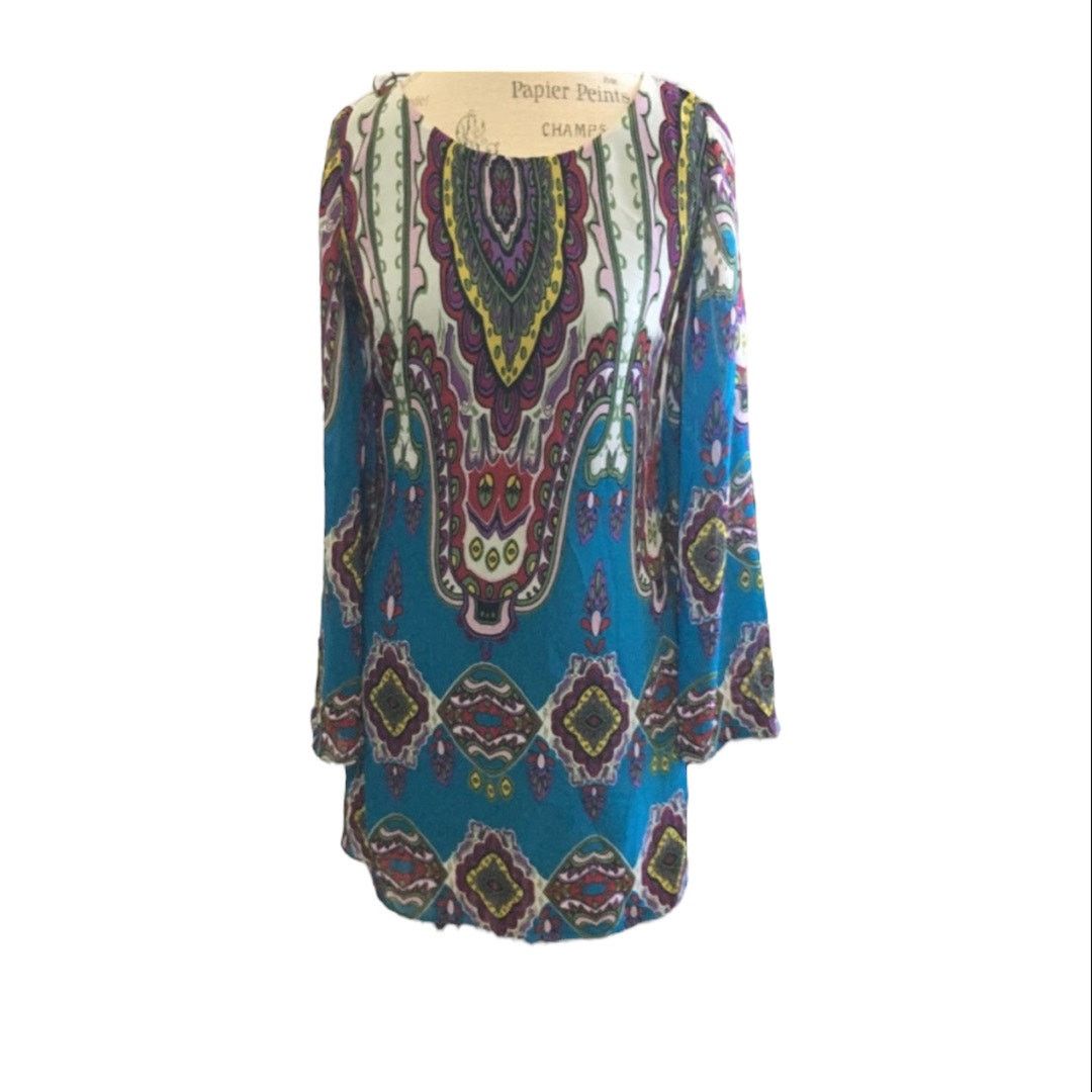 Other Modcloth Pink Owl floral paisley tunic dress Size S / US 4 / IT 40 - 3 Thumbnail