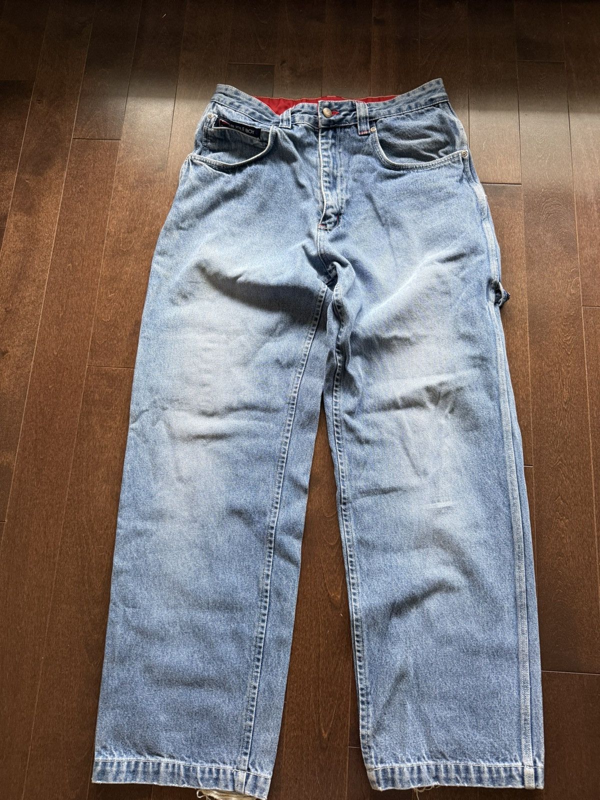 Bugle Boy Vintage Bugle Boy Flag Baggy 90’s Carpenter Cargo Jeans Size US 31 - 3 Thumbnail