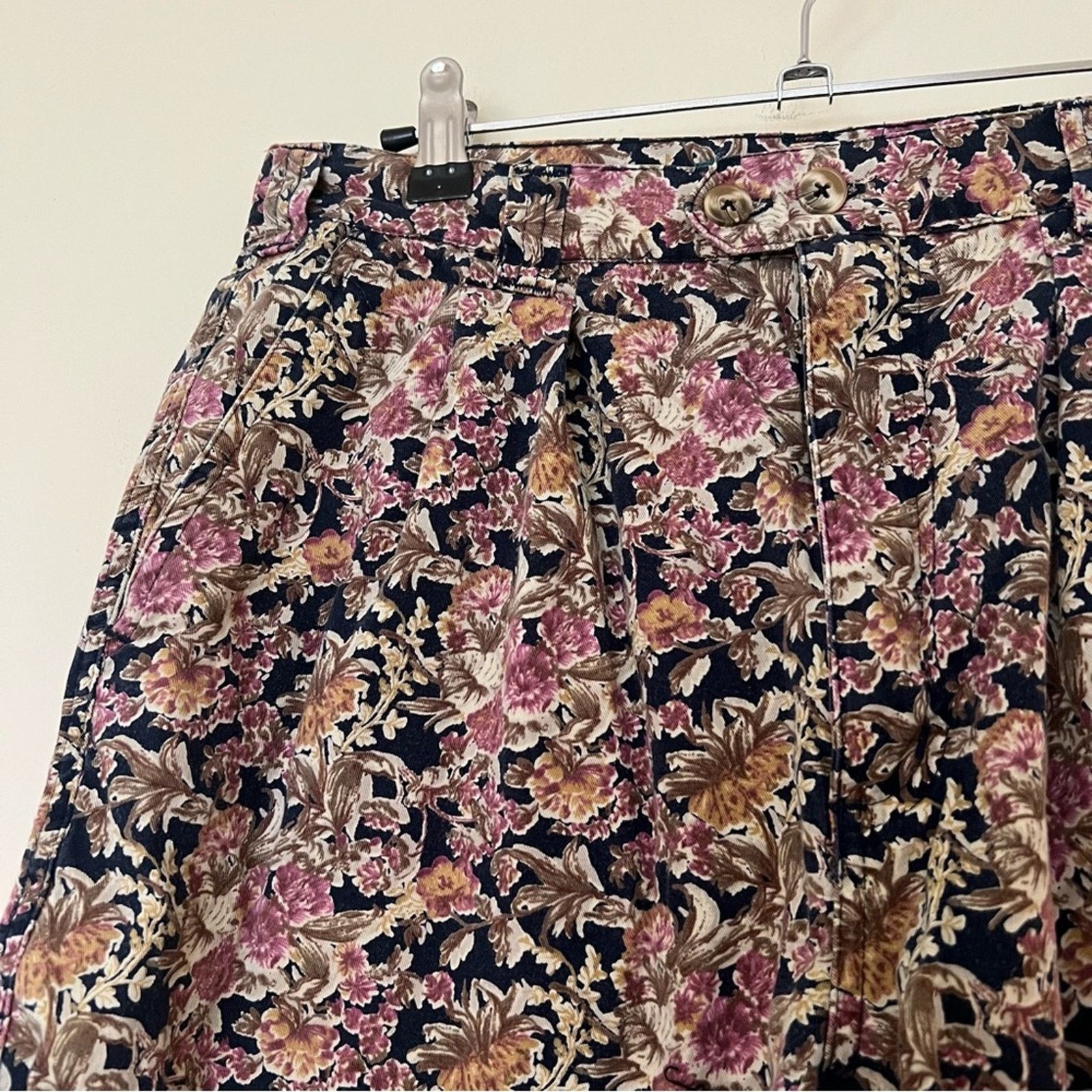 Vintage Vintage 90s Floral Patterned Golf Shorts Size US 32 / EU 48 - 3 Thumbnail