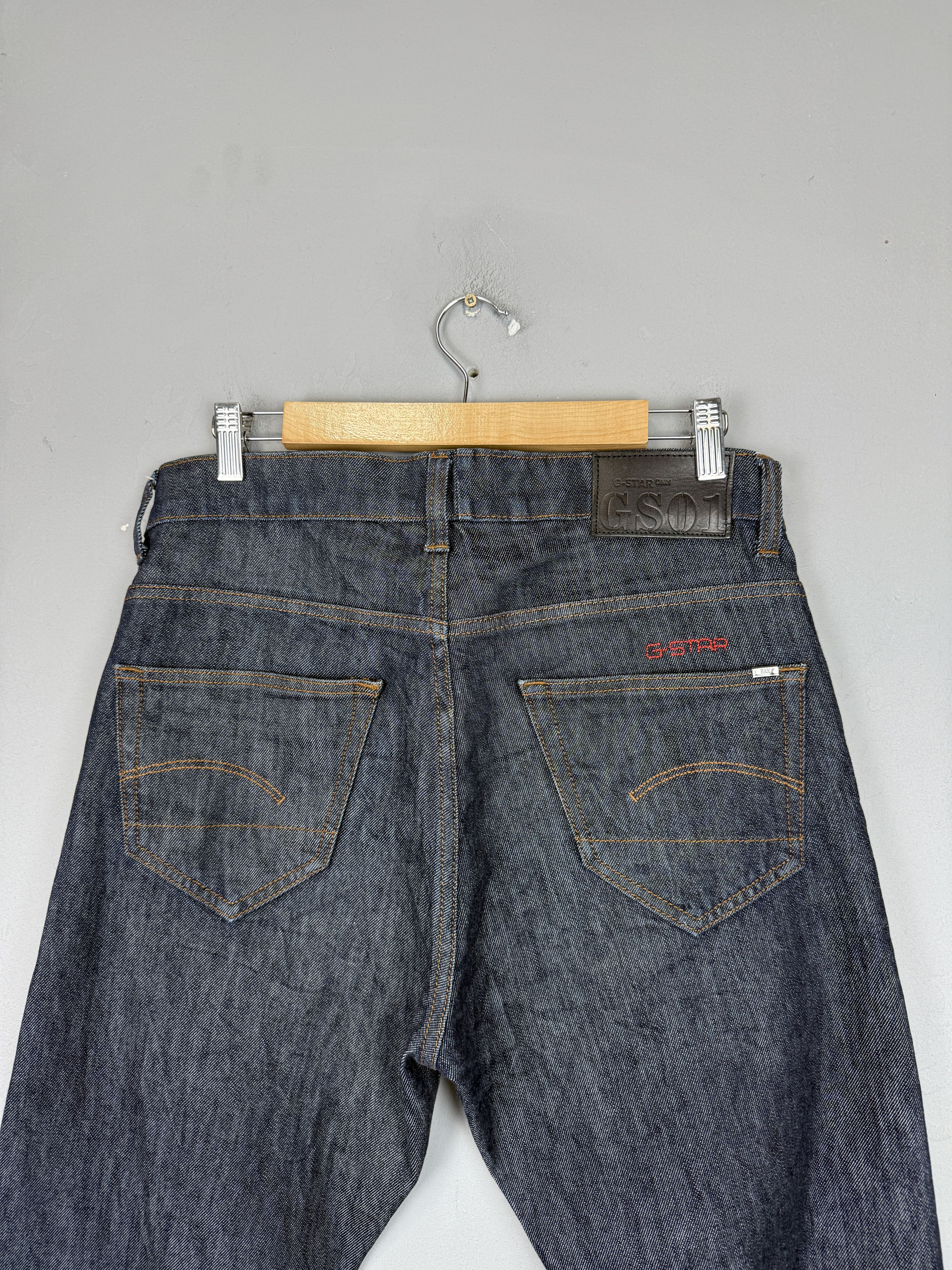 G-Star G-Star Raw 3301 Slim Jeans Selvedge Denim Tailored Blue Size US 30 / EU 46 - 4 Thumbnail