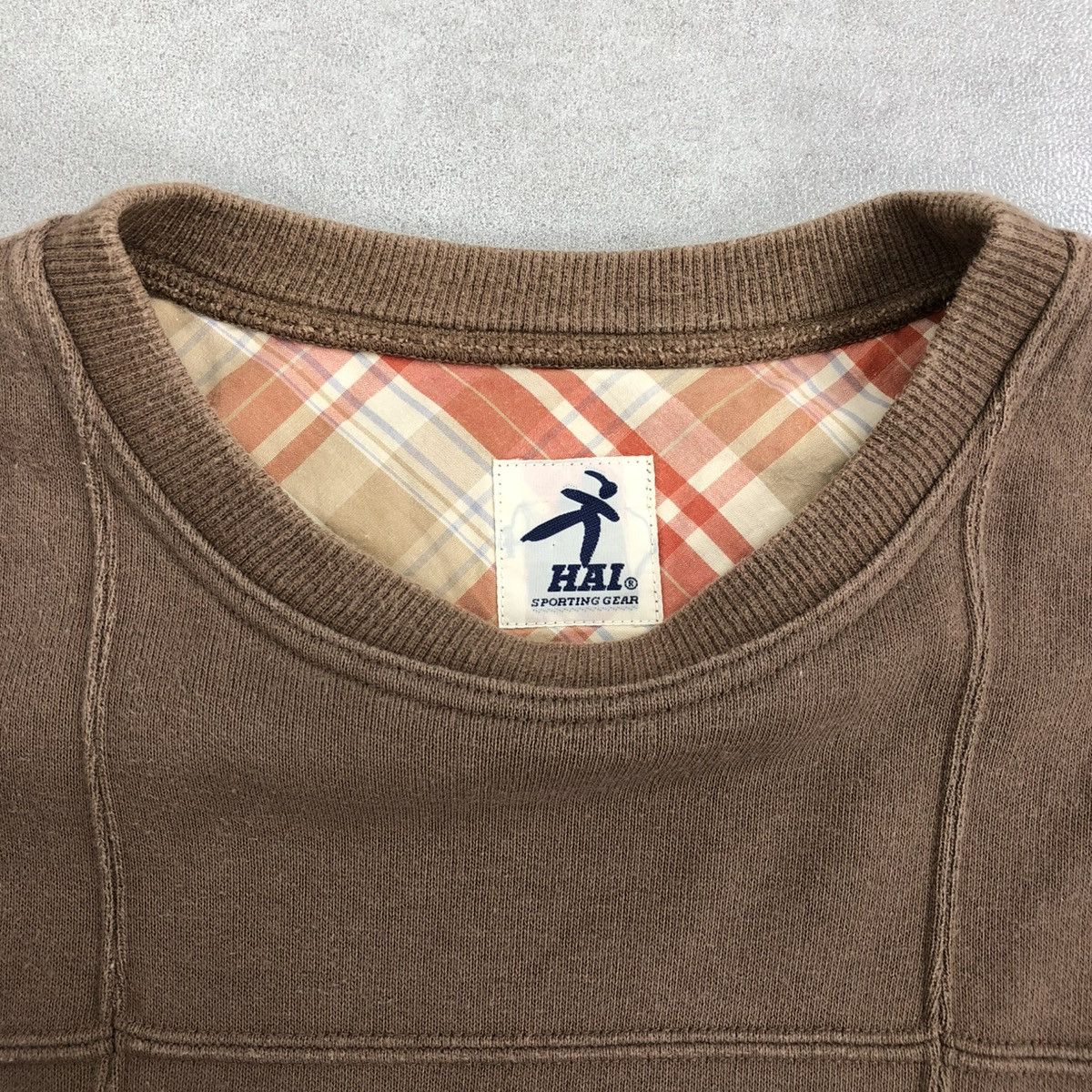 Hai Sporting Gear × Issey Miyake Vintage Issey Miyake Hai Sporting Gear Brown Sweatshirt Size US M / EU 48-50 / 2 - 4 Thumbnail