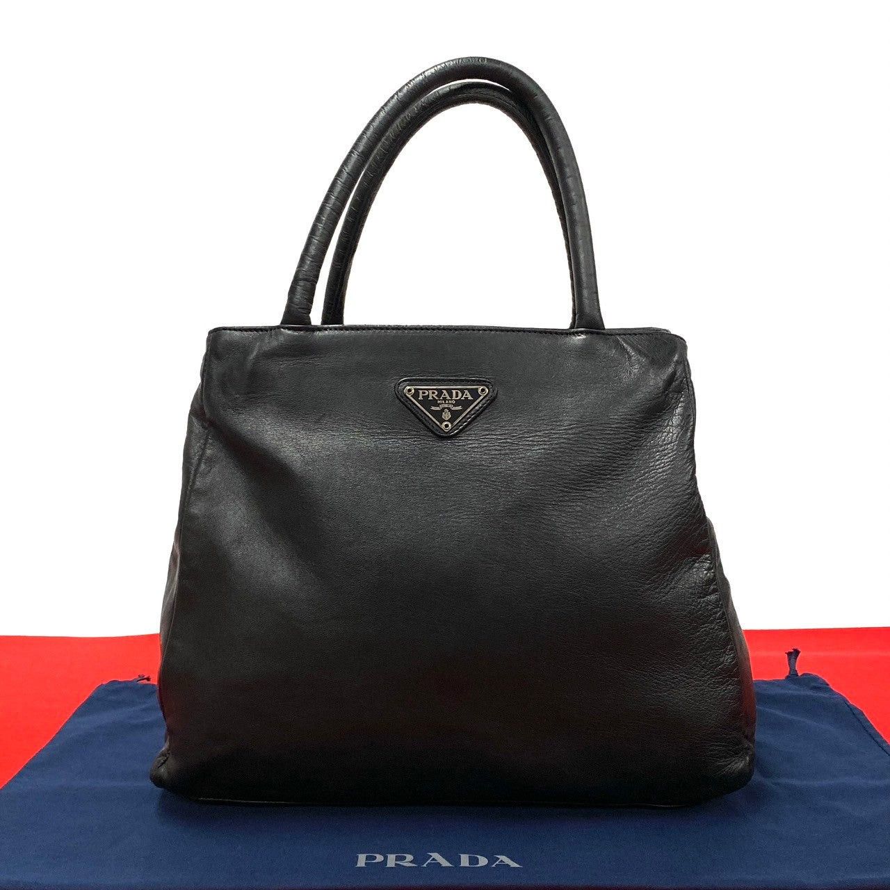 Prada Prada Handbag Black Leather Size ONE SIZE - 1 Thumbnail