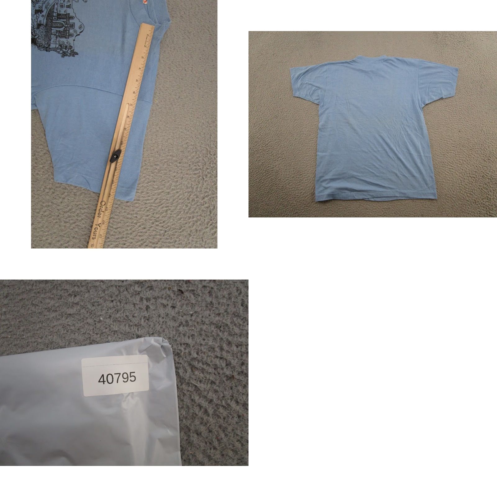 Timex Vintage Imex Desert Graphic Tee T-Shirt Desert 80s San Antonio Texas Blue Cotton Knit Crew Neck Short Sleeve XL Men Shirts 80s Mens Size US XL / EU 56 / 4 - 8 Thumbnail