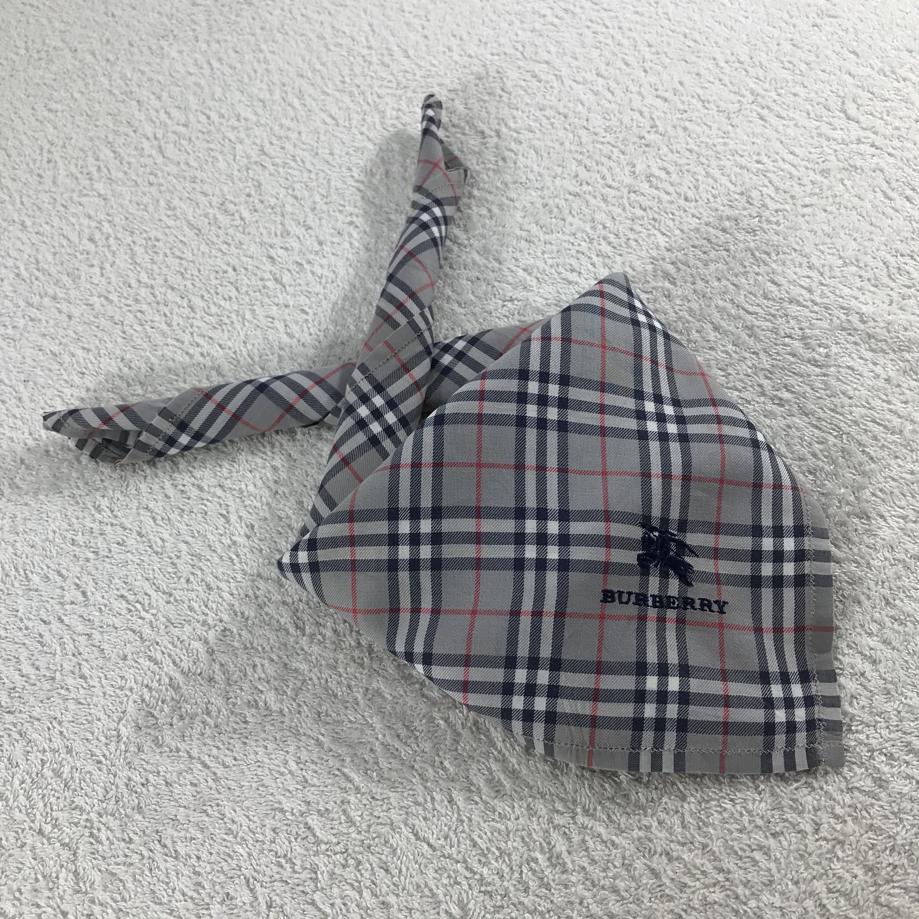 Burberry × Vintage Burberry Bandana / Handkerchief / Neckerchief - S161 Size ONE SIZE - 4 Thumbnail