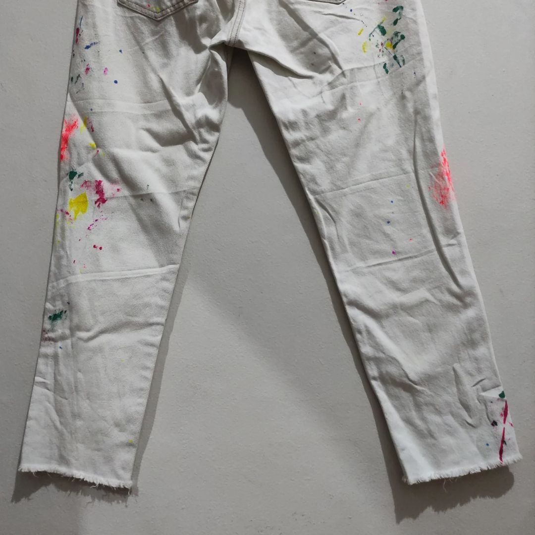Polo Ralph Lauren Polo Ralph Lauren Paint Splatter Jeans Size 30 Size 30" / US 8 / IT 44 - 6 Thumbnail