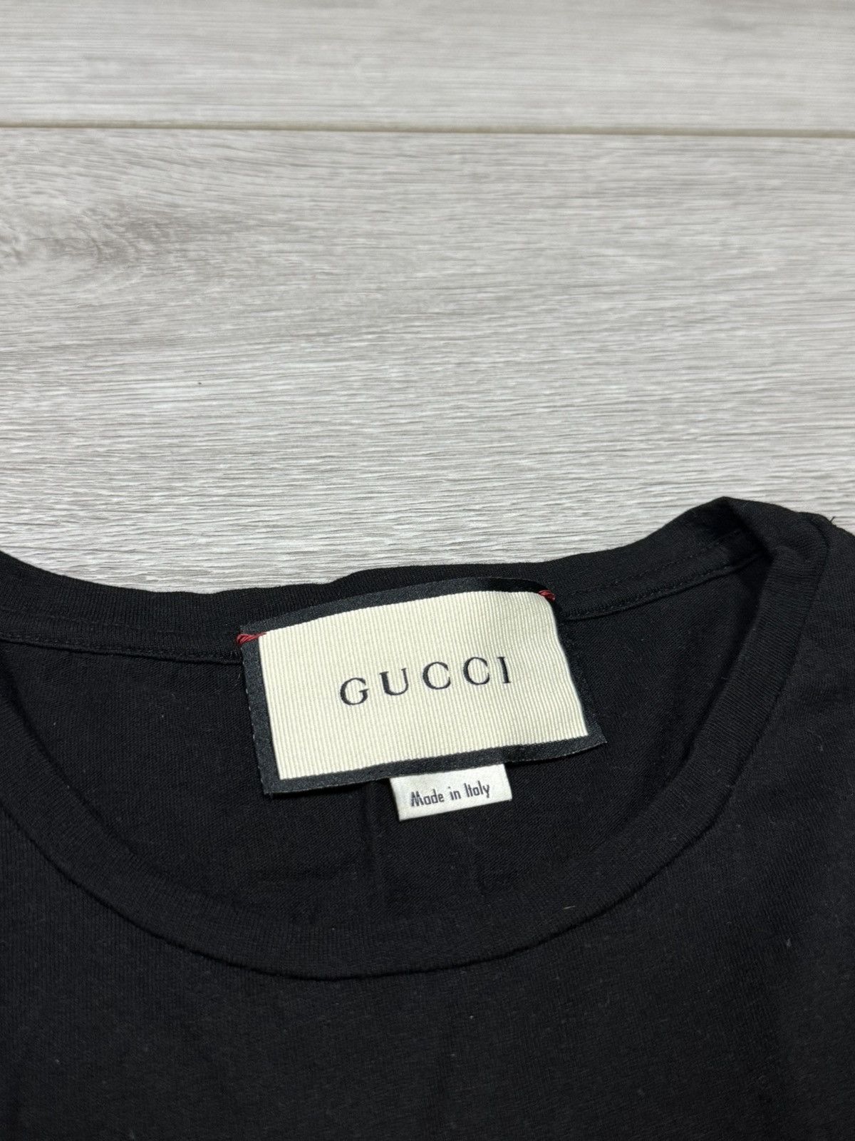 Gucci Gucci Italy spell out letters big logo tee shirt Size US M / EU 48-50 / 2 - 3 Thumbnail
