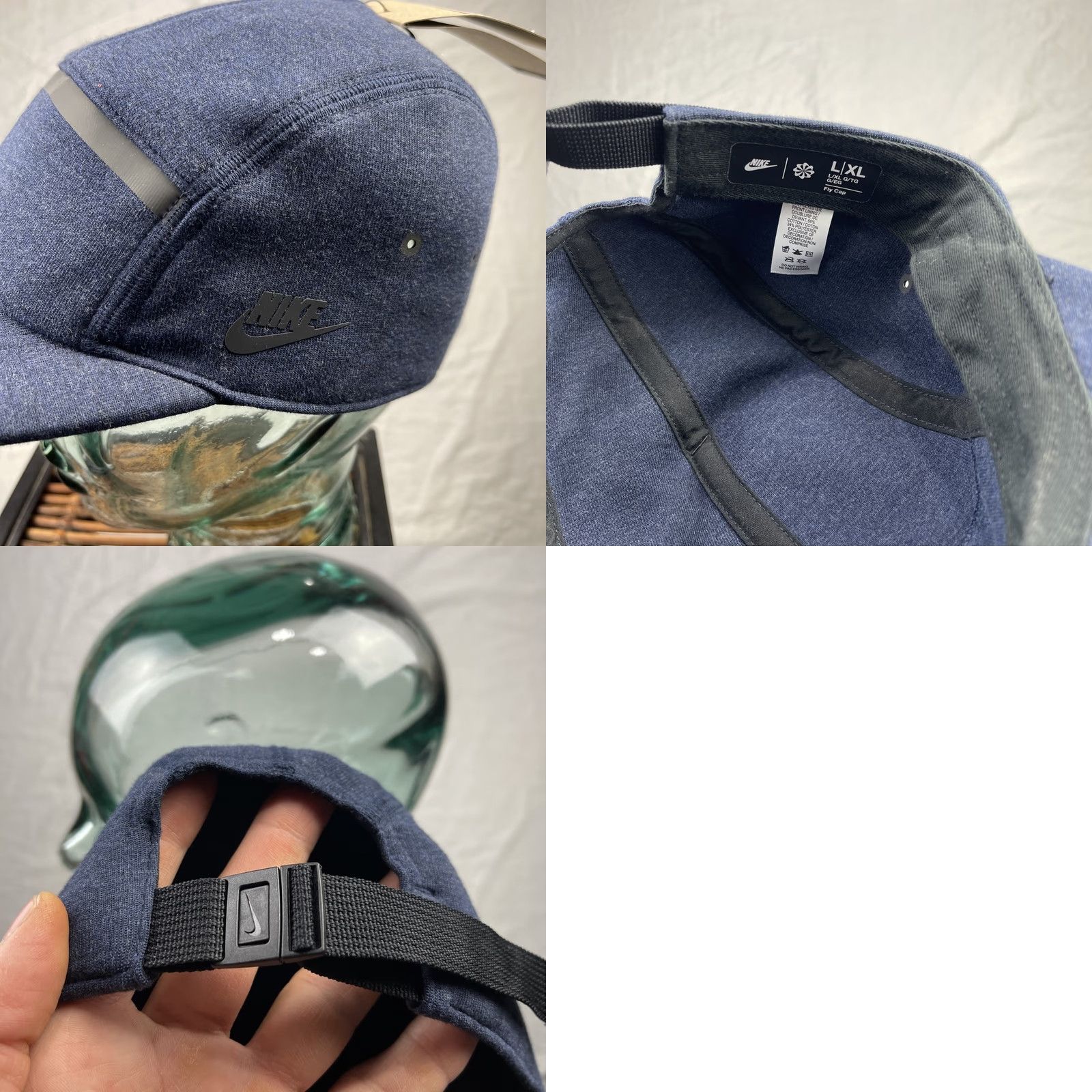 Nike Nike Fly Unstructured Hat Mens L/XL Strap Back Blue Tech Fleece Cap HJ3504-451 Size US XL / EU 56 / 4 - 8 Thumbnail