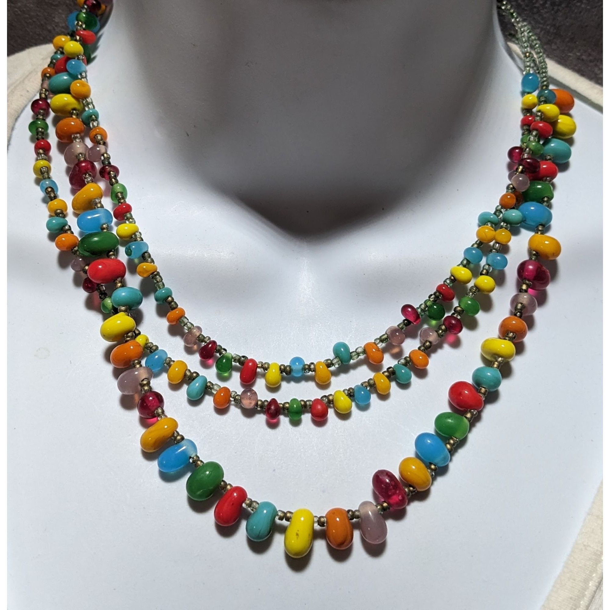 Other Rainbow Glass Candy Necklace Size ONE SIZE - 4 Thumbnail