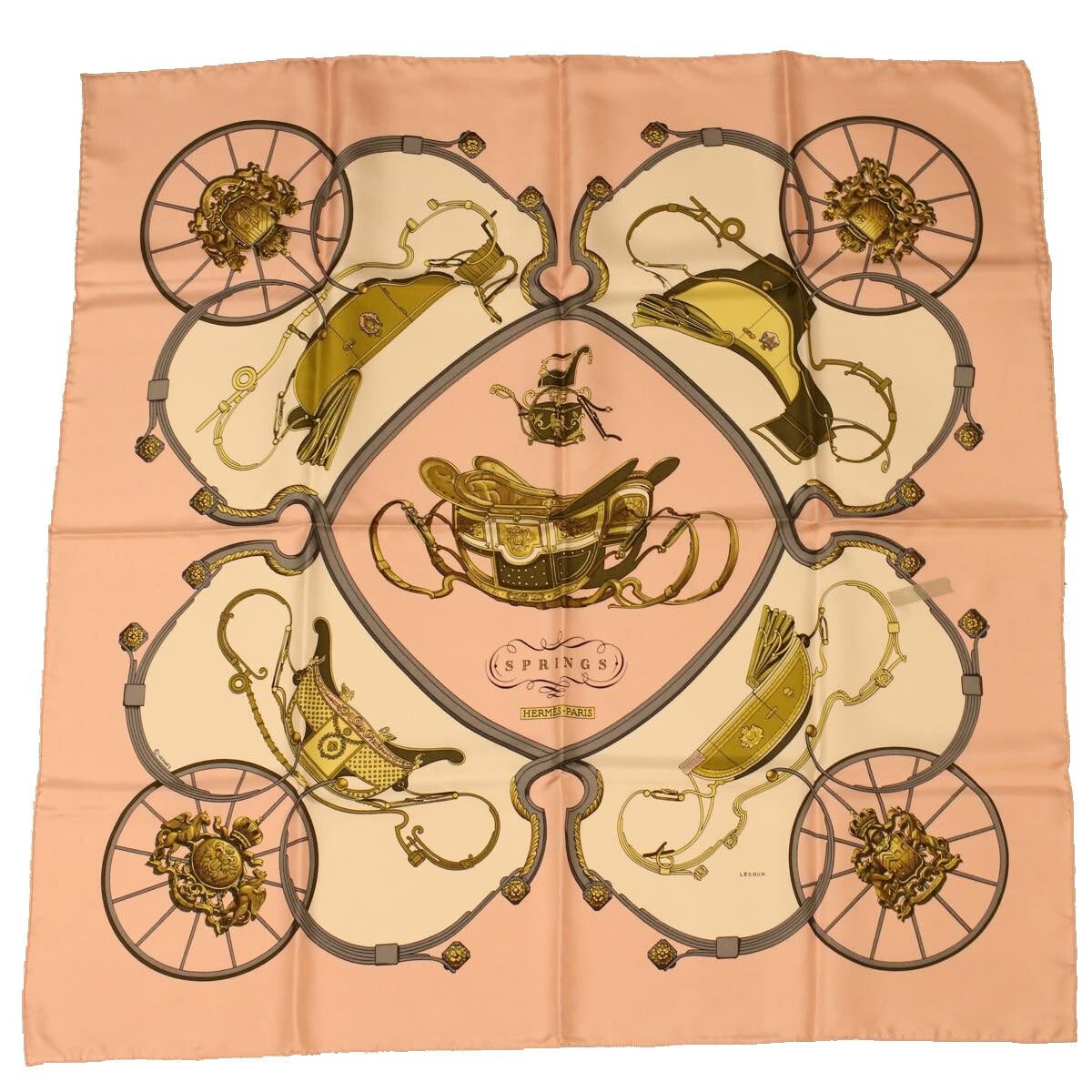 image of Hermes Carre 90 Scarves in Pink, Women's