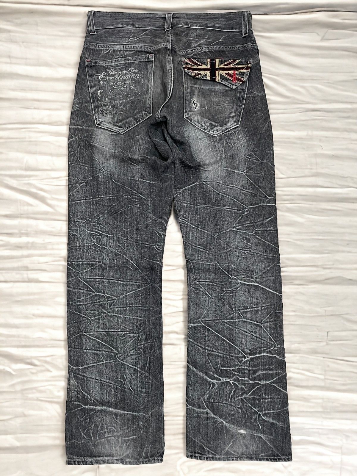 Pre-owned If Six Was Nine Root Three Style Old England Whisker Washed Denim Nippon